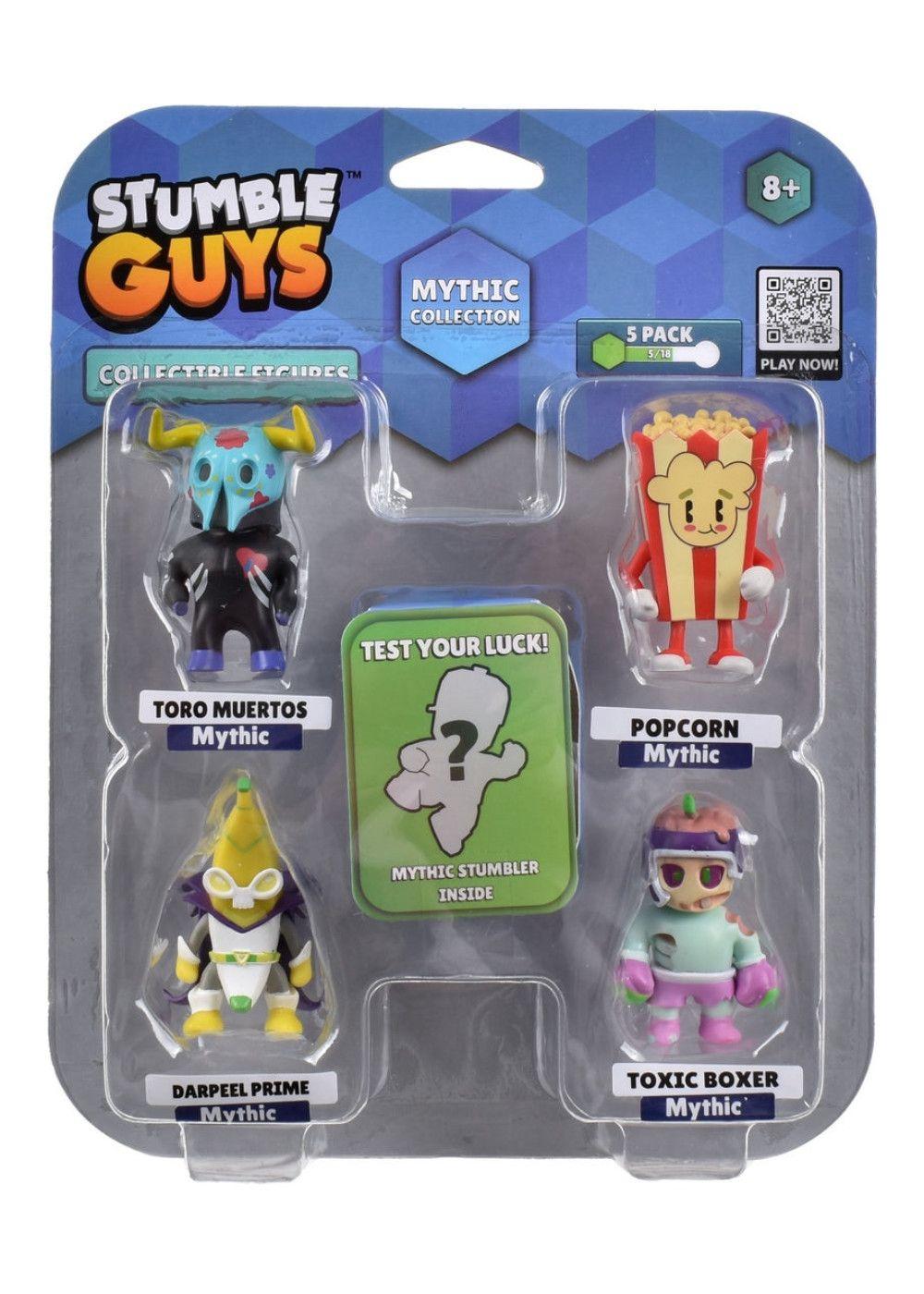 Pack De 5 Figuras 5 Cms Stumble Guys Mythic - Toro Muertos-2