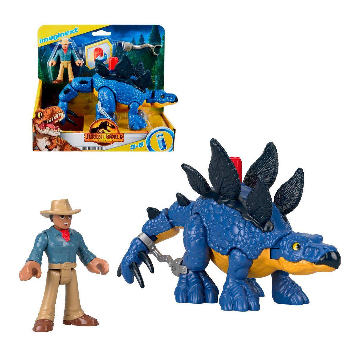 Imaginext Jurassic World Stegosaurus & Dr. Grant-0