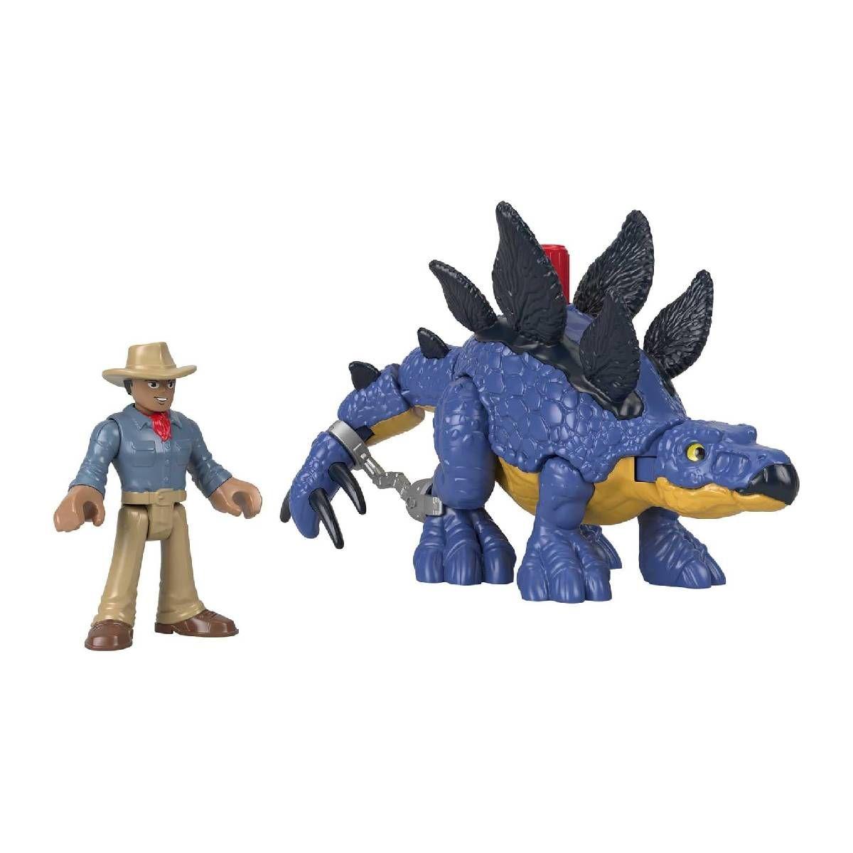 Imaginext Jurassic World Stegosaurus & Dr. Grant-4