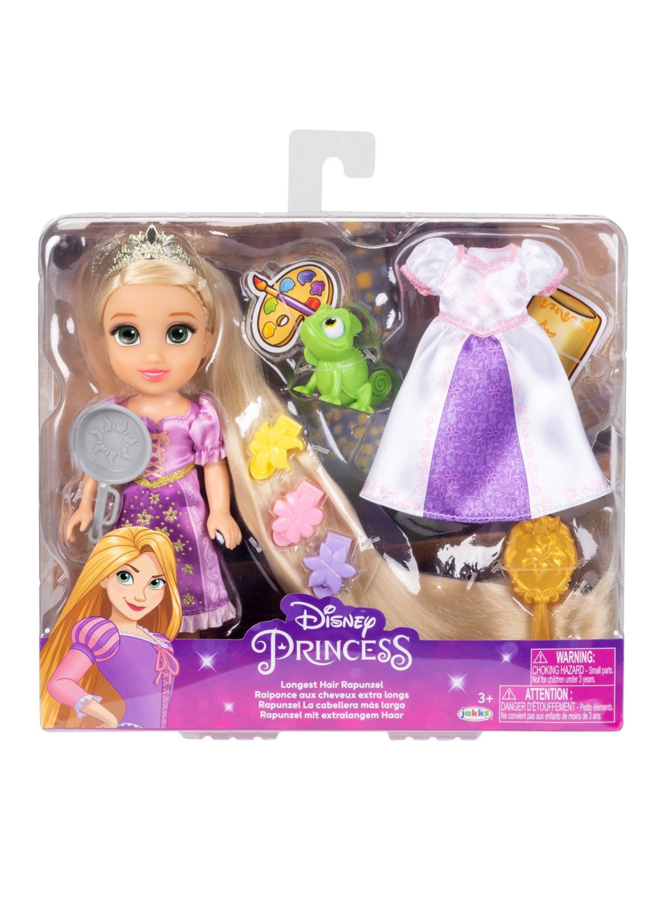 Muñeca 15 cm con accesorios princesas de disney - Rapunzel-2