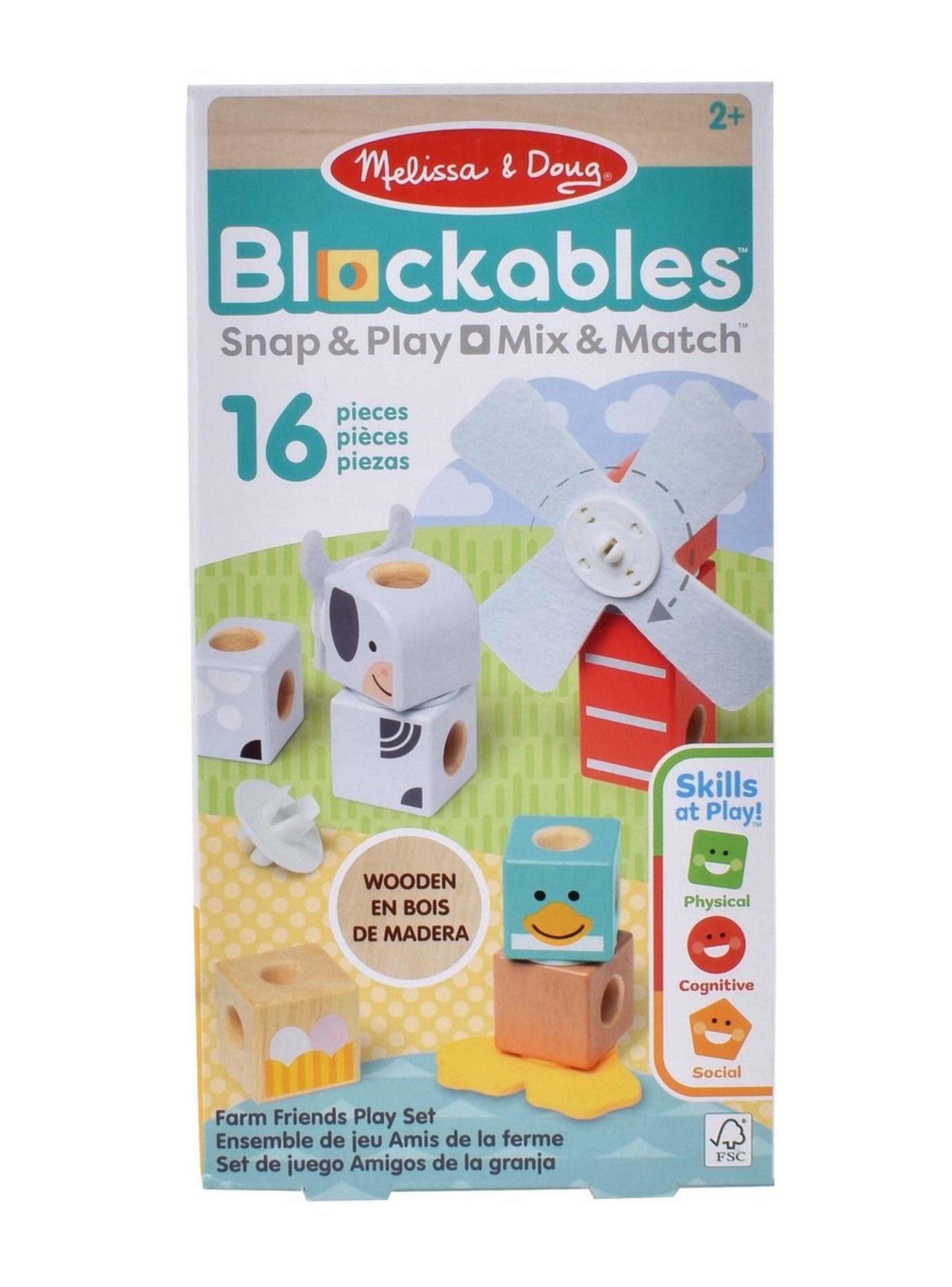 Set De Bloques Animales De La Granja Melissa And Doug-2