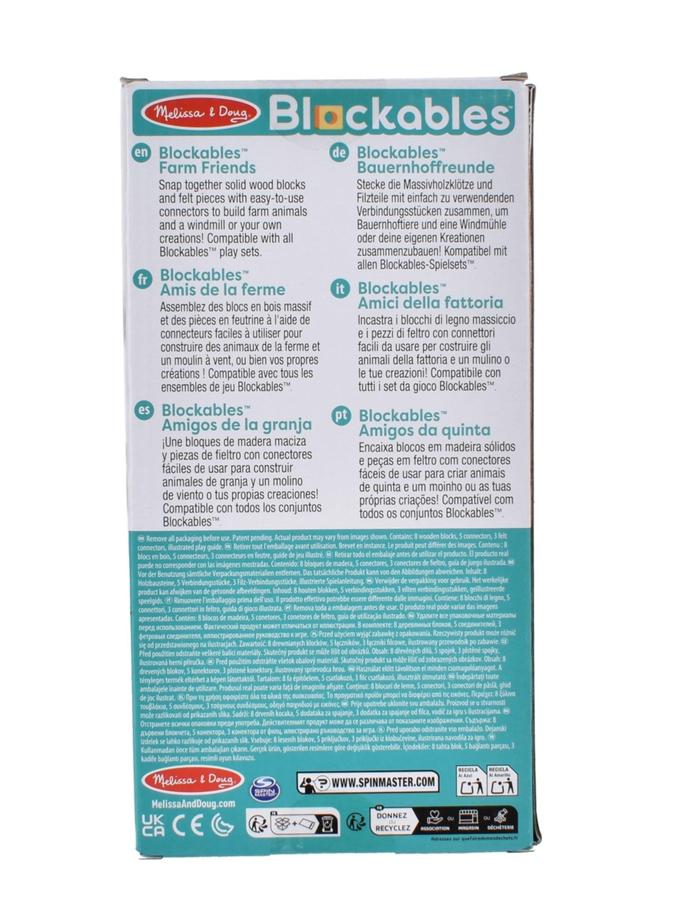 Set De Bloques Animales De La Granja Melissa And Doug-3