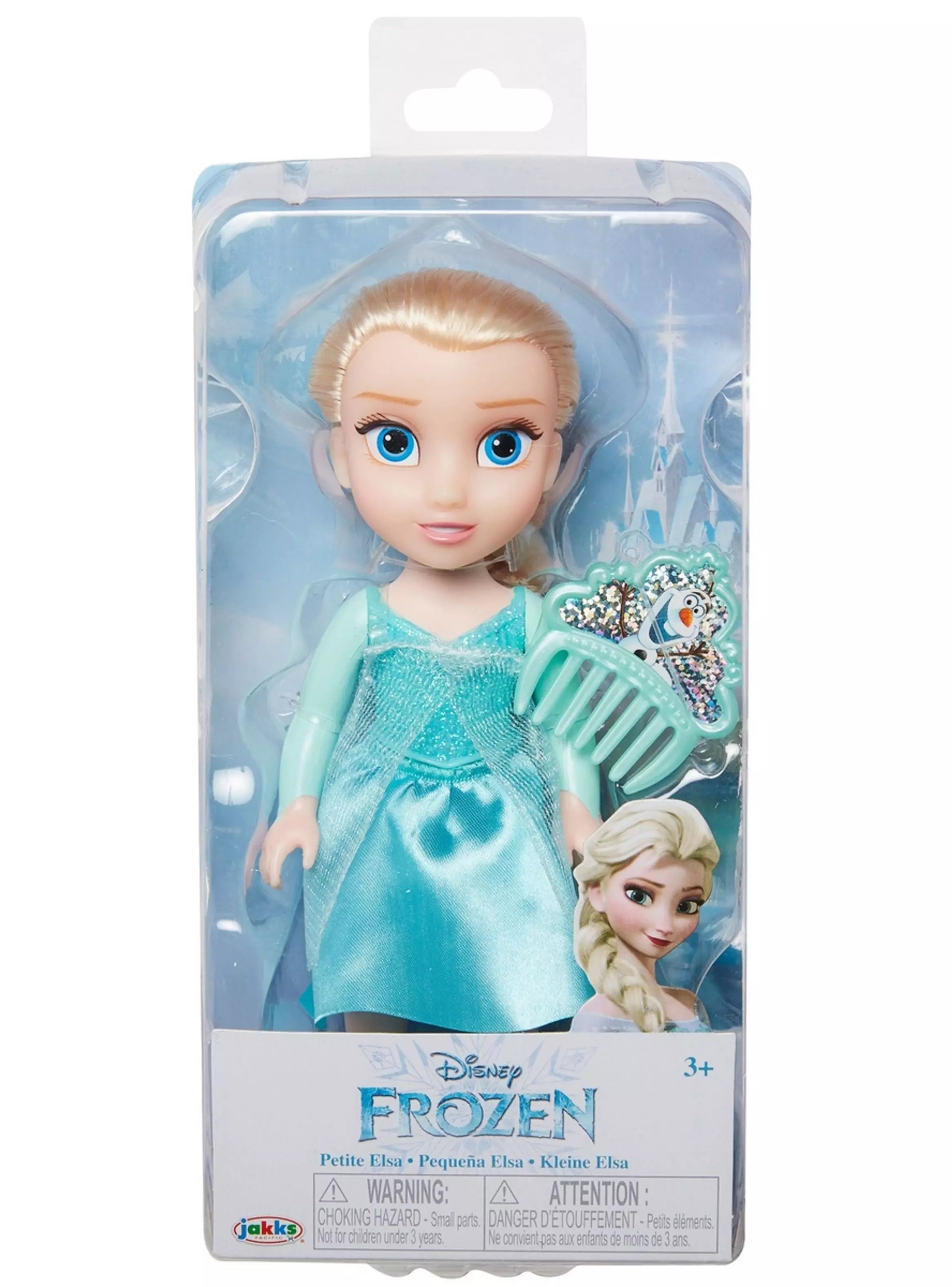 Muñeca 15 cm con peine princesas de disney - elsa-2