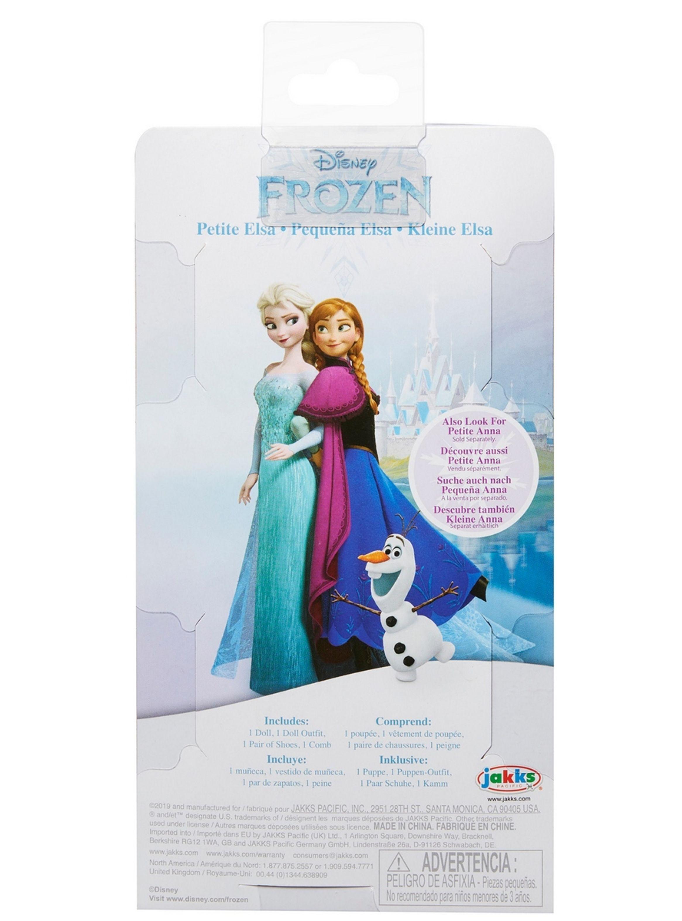 Muñeca 15 cm con peine princesas de disney - elsa-3