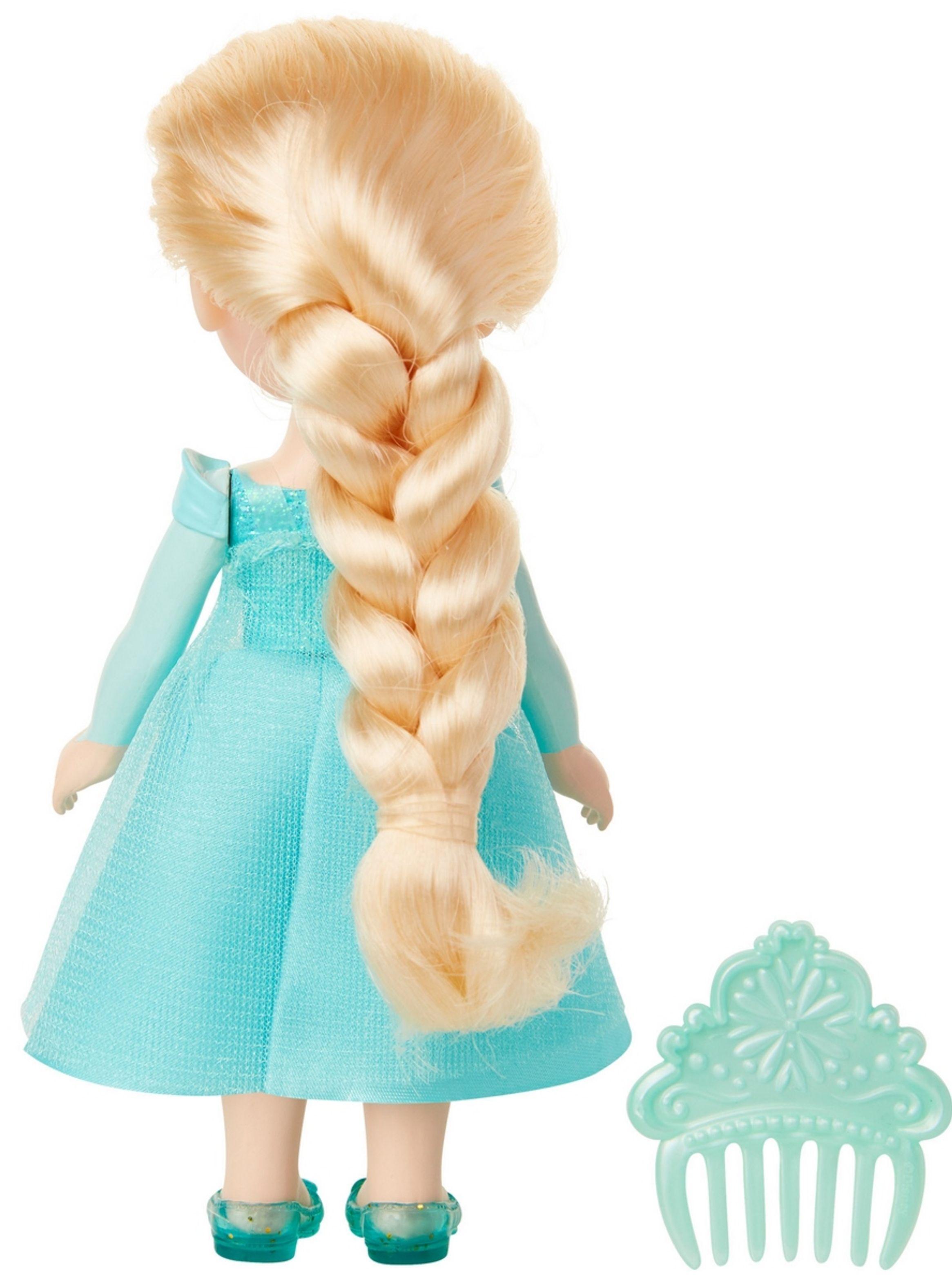Muñeca 15 cm con peine princesas de disney - elsa-4