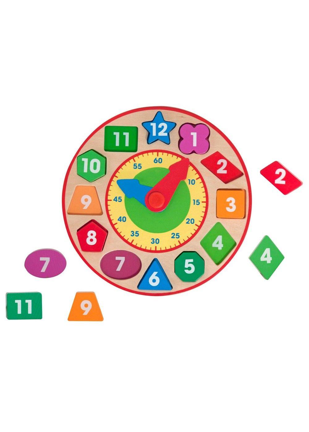 RELOJ CON FIGURAS DE ENCAJE DE MADERA MELISSA AND DOUG-4