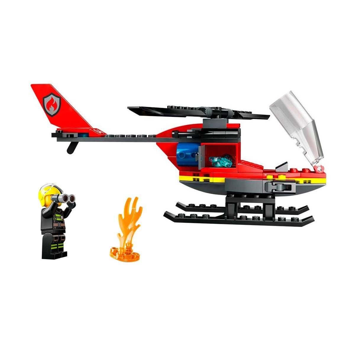 HELICÓPTERO DE RESCATE DE BOMBEROS LEGO CITY-2