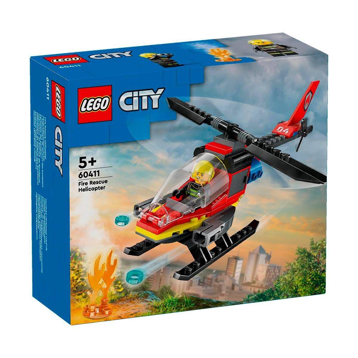 HELICÓPTERO DE RESCATE DE BOMBEROS LEGO CITY-3