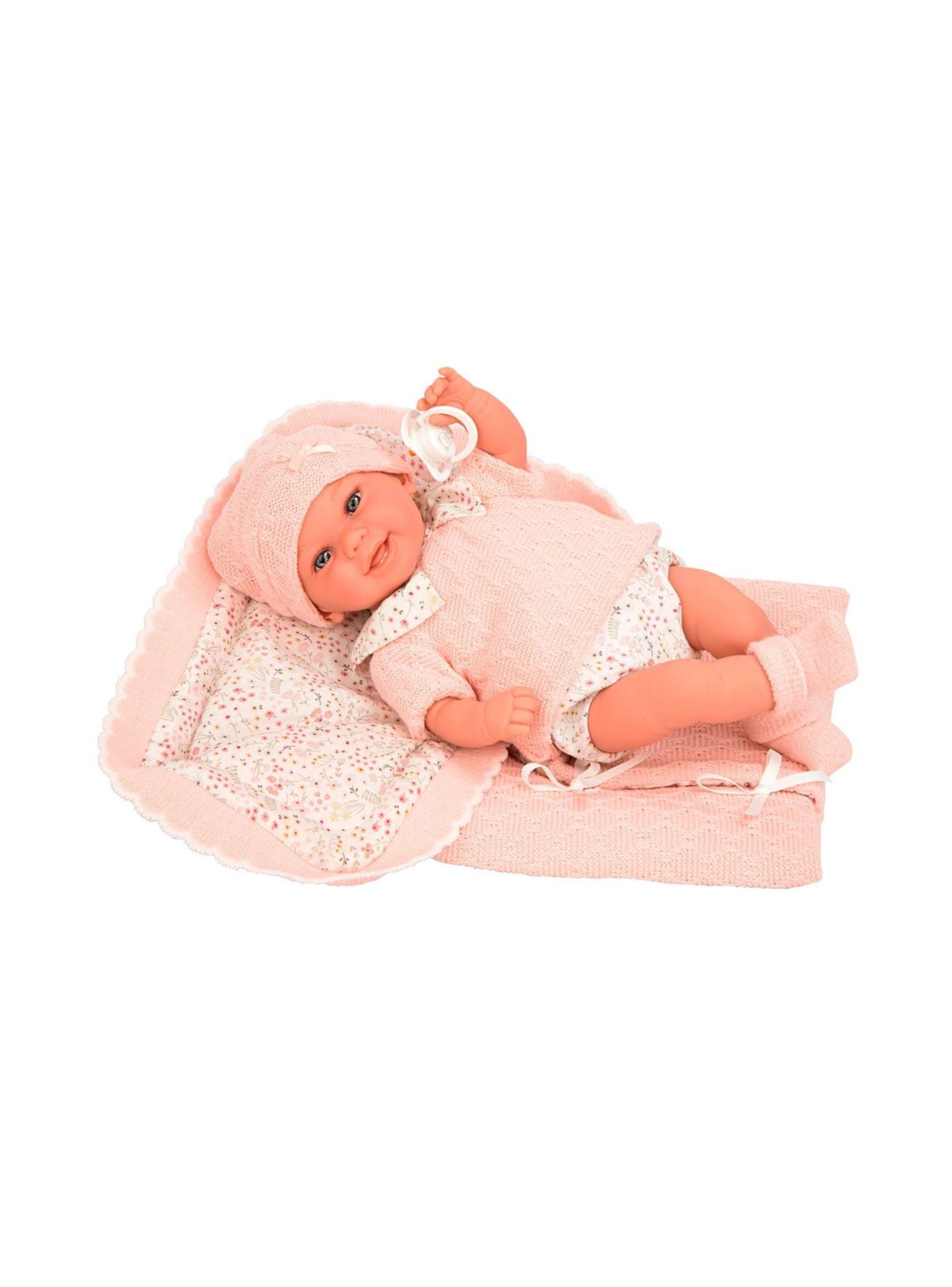 Muñeco De Peso Elegance Babyto Rosa Con Manta 35 Cm Arias-4