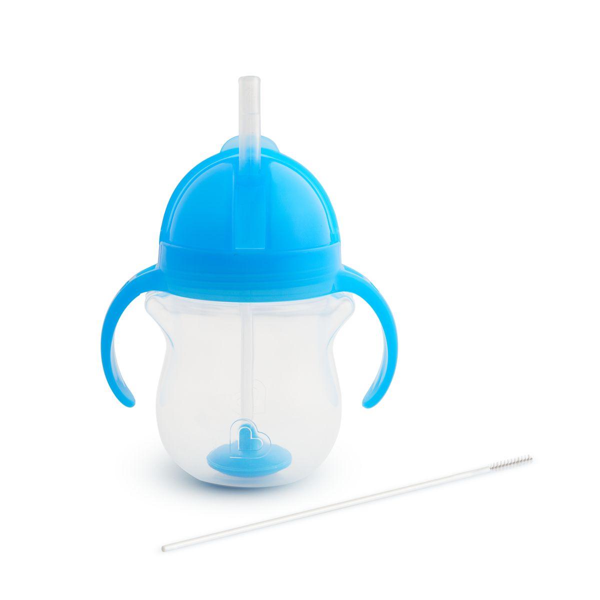 Vaso Antiderrame Weighted Con Asas 207 Ml Munchkin - Celeste-1