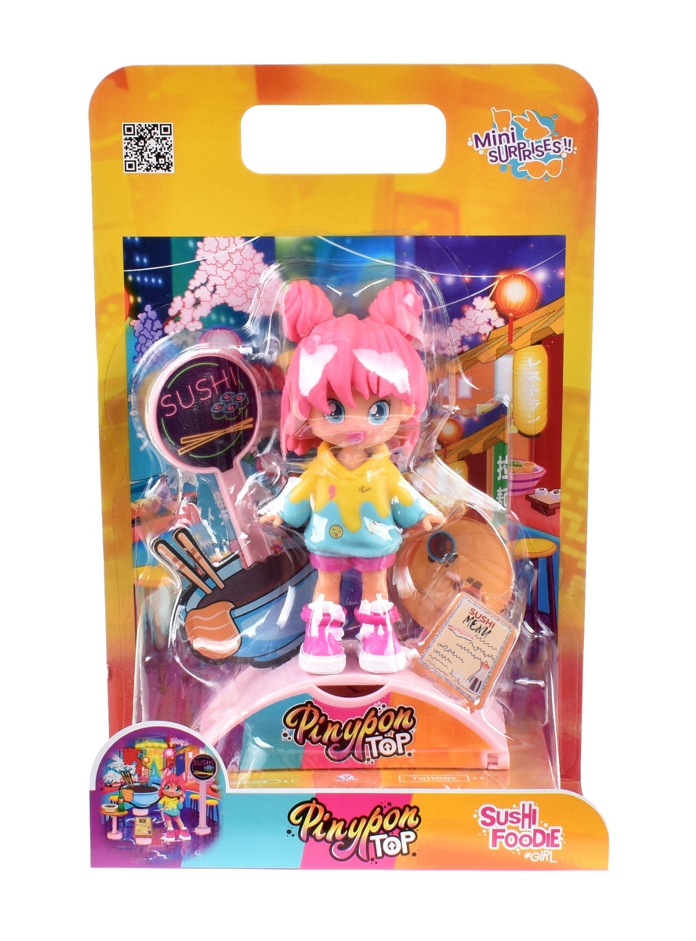 Muñeca 11 Cm Foodie Girls Pinypon Top - Sushi-2