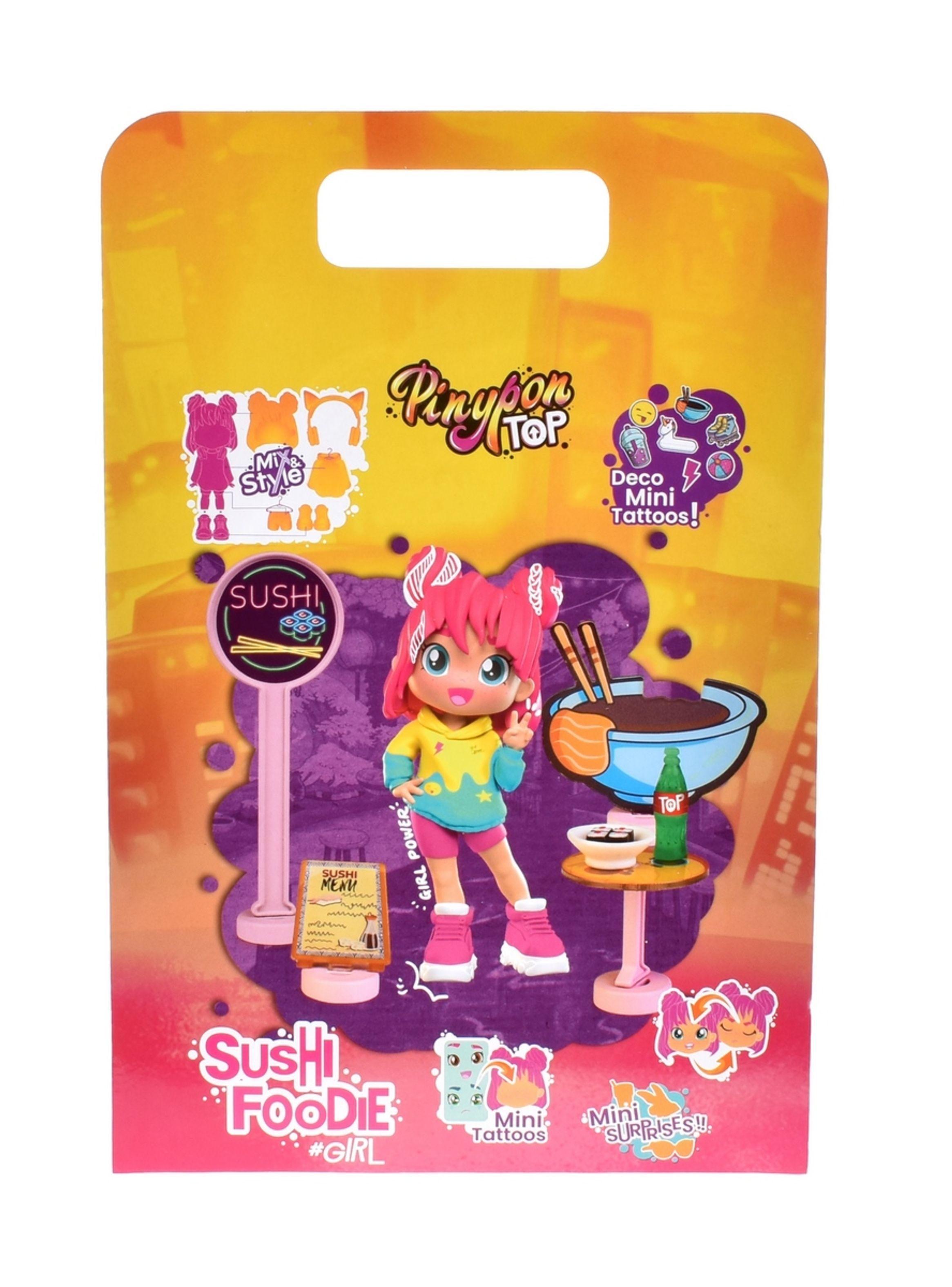 Muñeca 11 Cm Foodie Girls Pinypon Top - Sushi-3