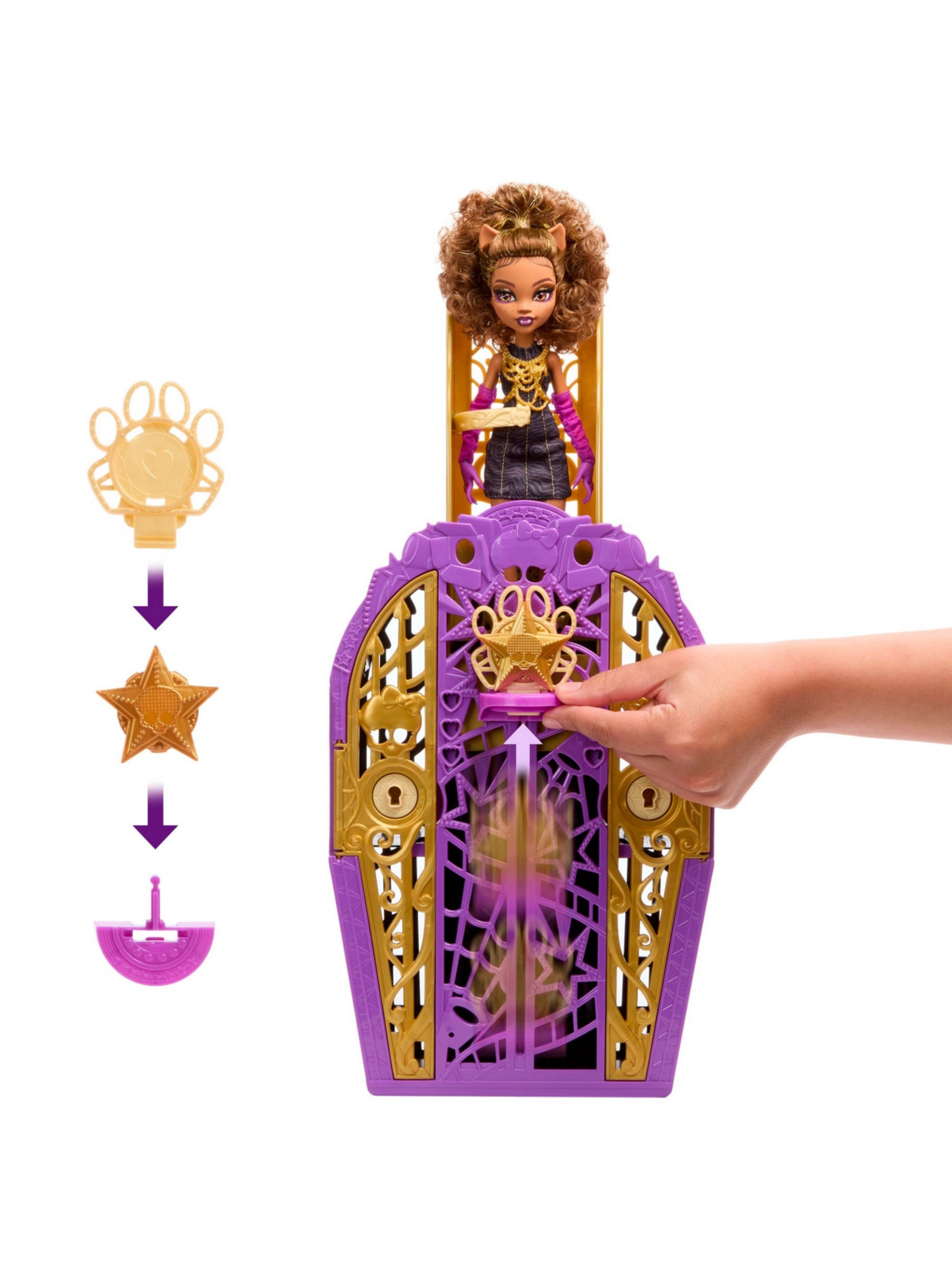 Monster High Muñeca Skulltimate Hauntlywood-Clawdeen Wolf-2