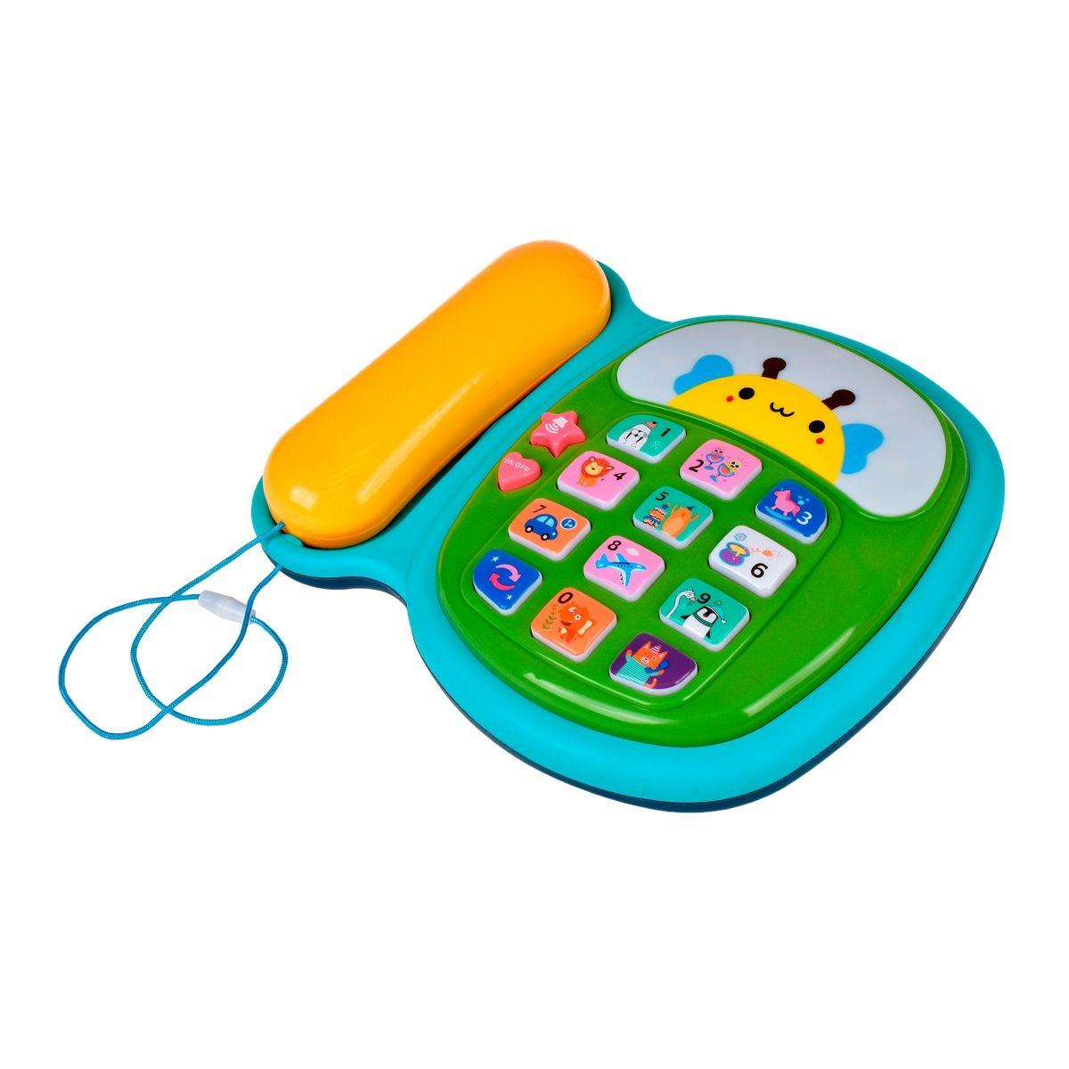TELEFONO DIDACTICO CON LUCES Y SONIDOS - VERDE-4