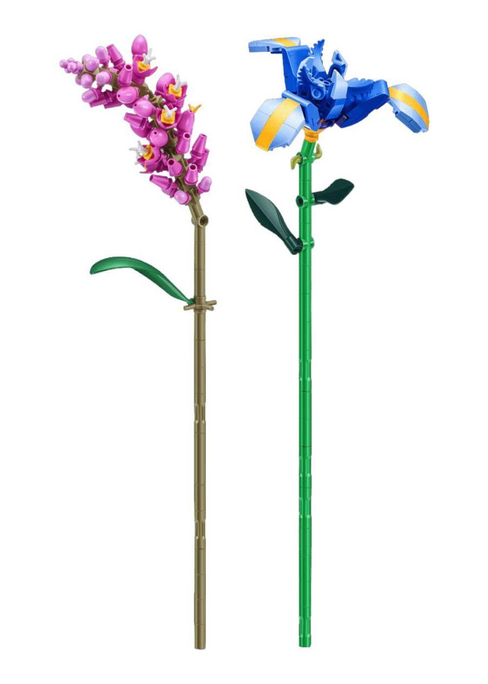 SET BLOQUES FLORES MAX - CON DIFERENTES MODELOS DE PIEZAS - IRIS Y PERSICARIA-3