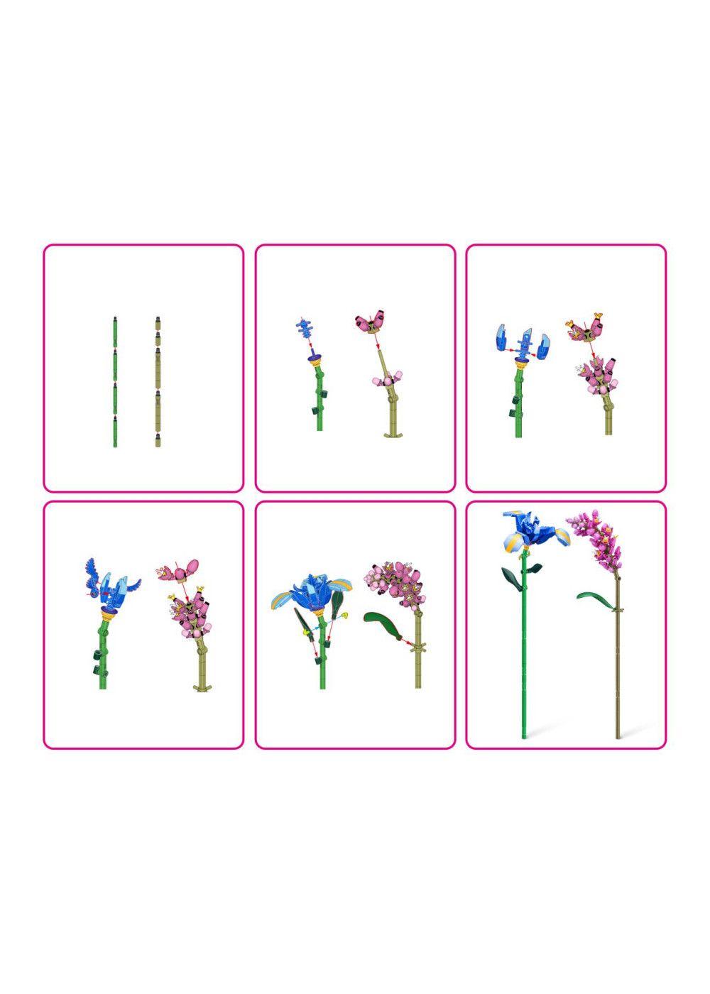 SET BLOQUES FLORES MAX - CON DIFERENTES MODELOS DE PIEZAS - IRIS Y PERSICARIA-4