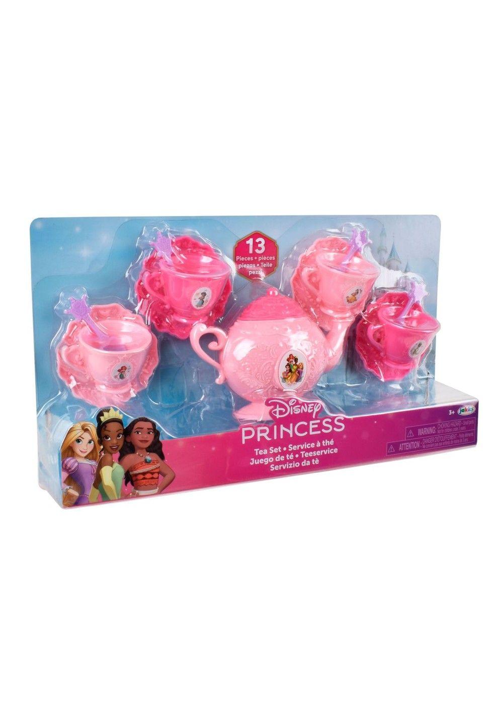Mini Set De Té Con Cucharas - Princesas Tetera Rosa Claro-2