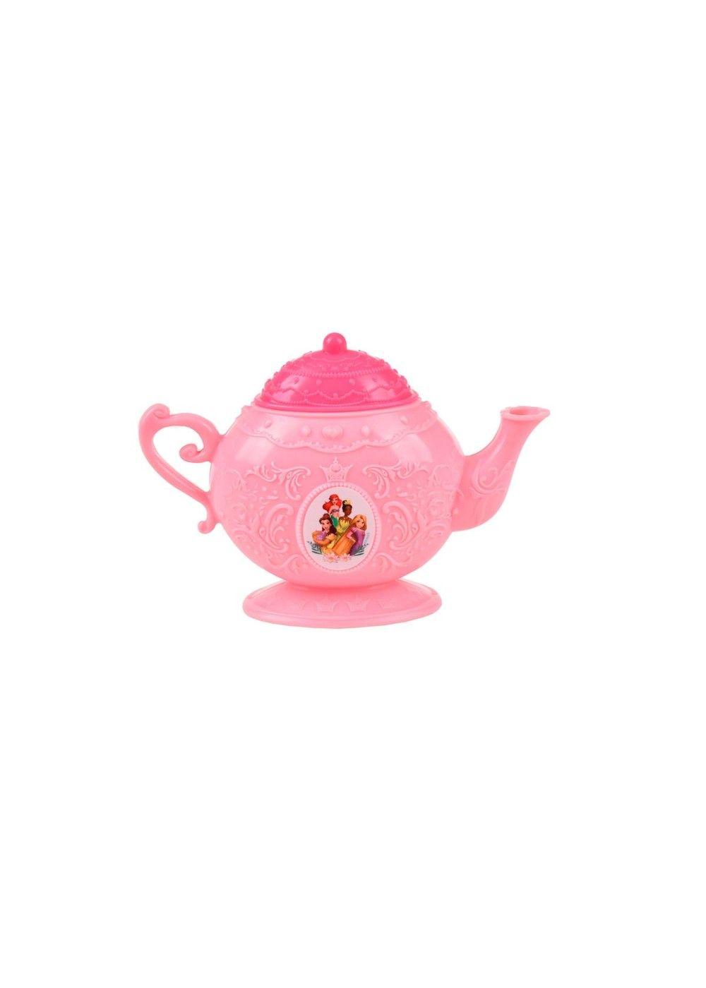 Mini Set De Té Con Cucharas - Princesas Tetera Rosa Claro-7
