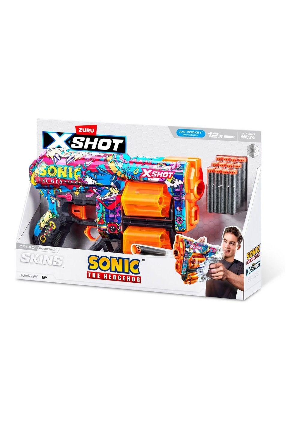 Lanzador de dardos X SHOT Sonic automático 12 dardos Robot-2