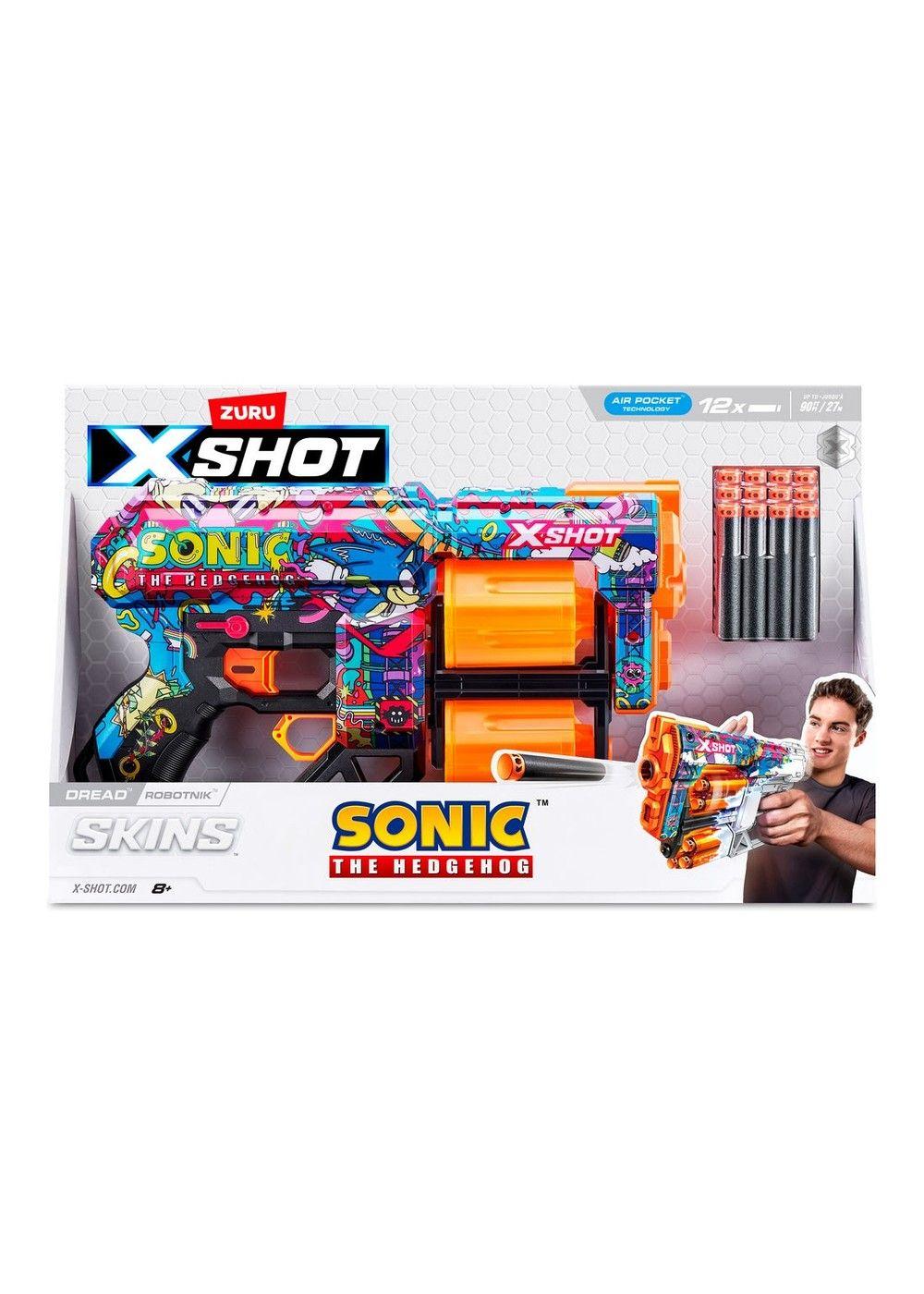 Lanzador de dardos X SHOT Sonic automático 12 dardos Robot-3