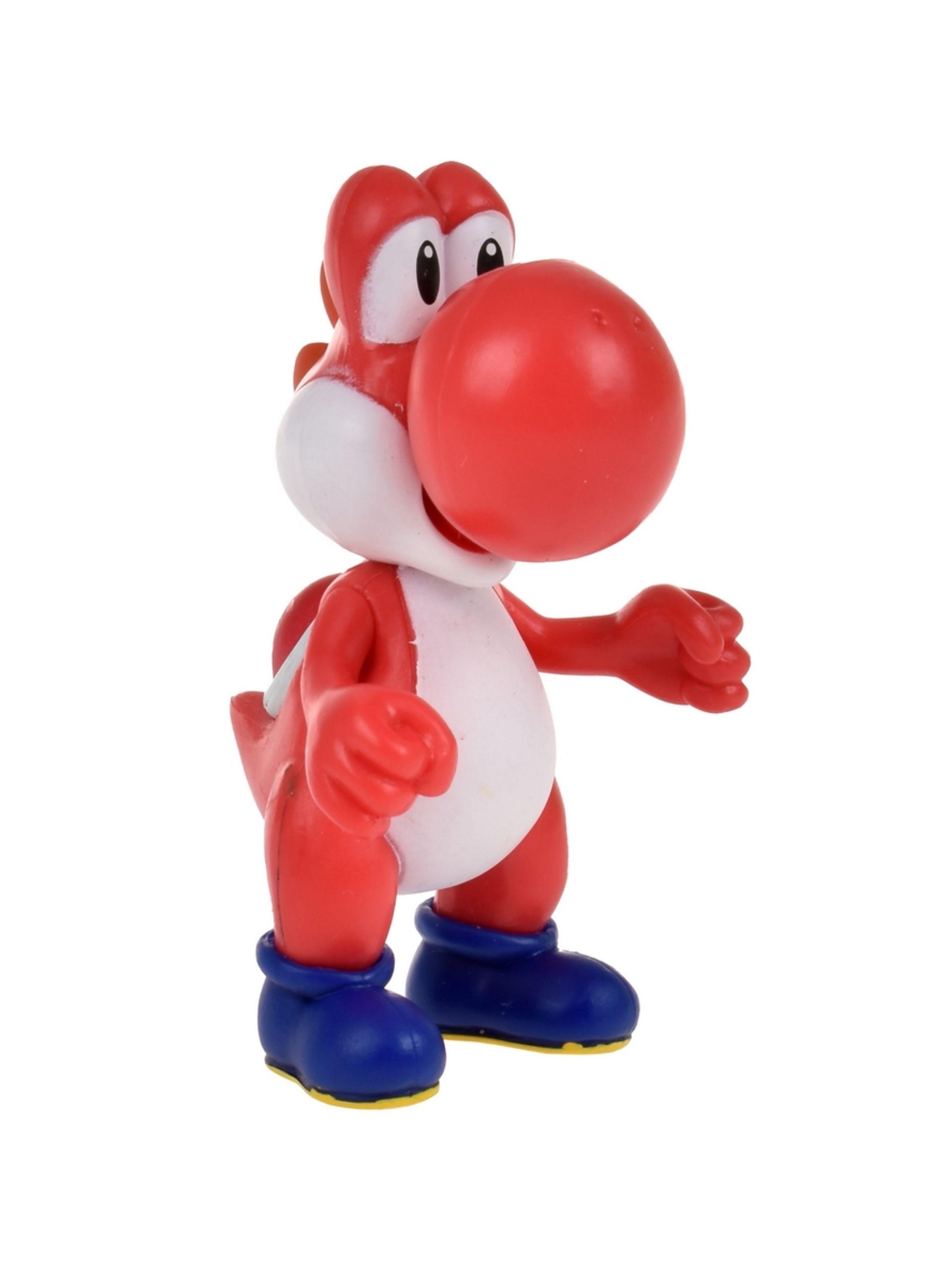 Figura 6 Cm Con Acc Super Mario De Nintendo - Red Yoshi-5