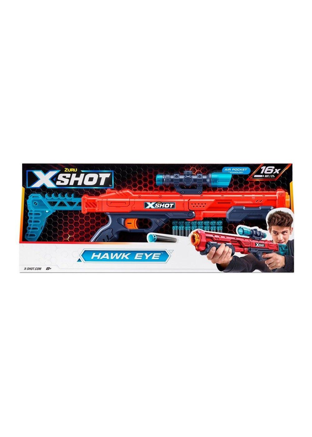 Lanzador de dardos X SHOT Hawk Eye 16 dardos espuma-3