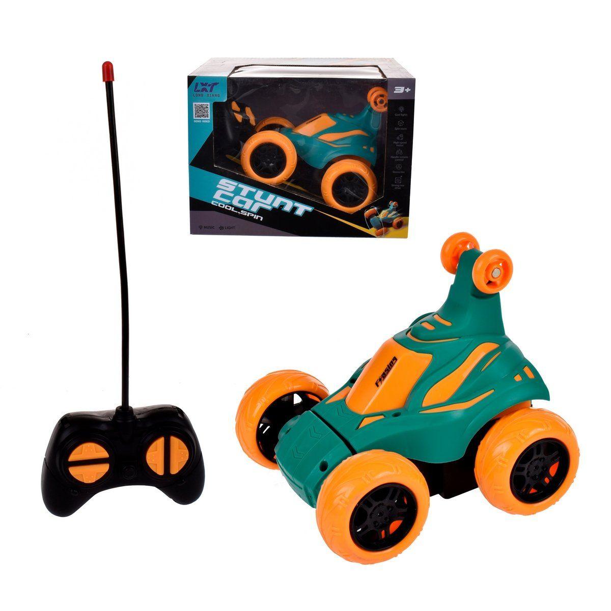 Vehiculo Giro Loco 360° 14 Cm Recargable - Verde-2