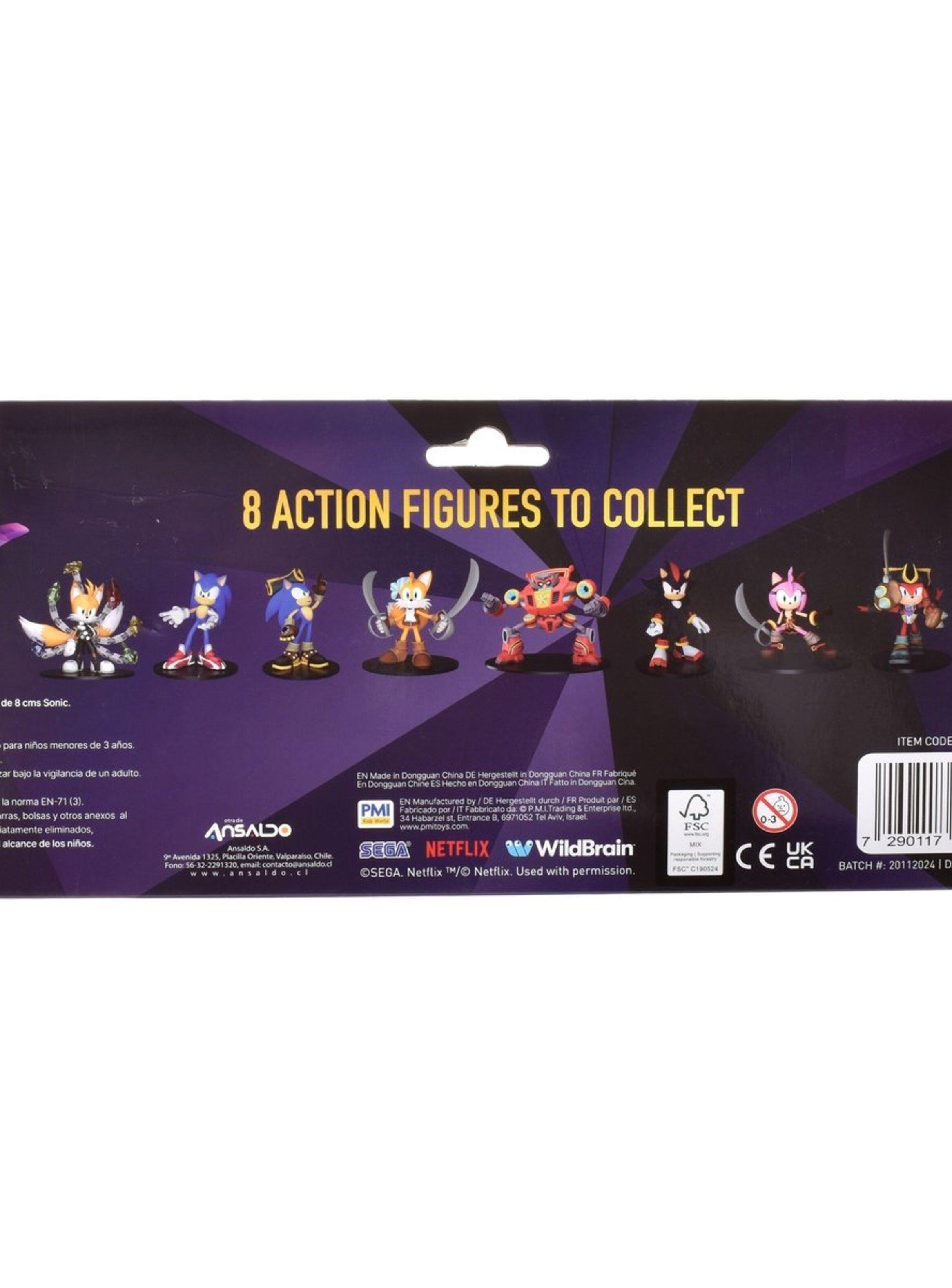 Pack 4 Figuras Articuladas Sonic 8 cm - Amy-3