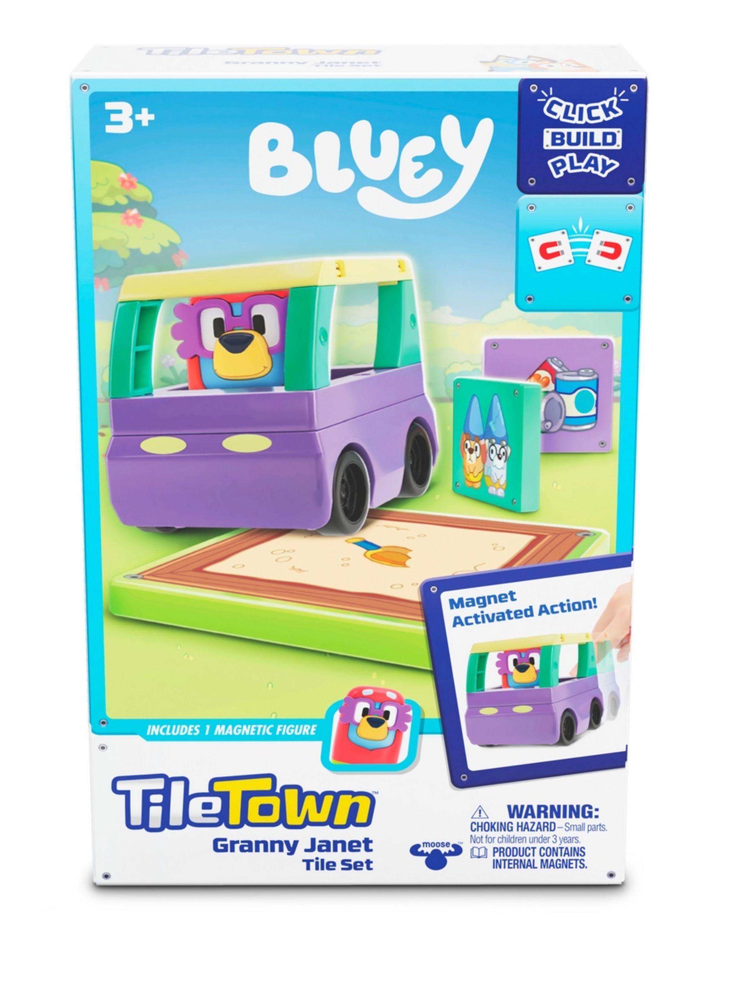 Bloques Construcción Magnéticos Bluey Tile Town-Granny Janet-2