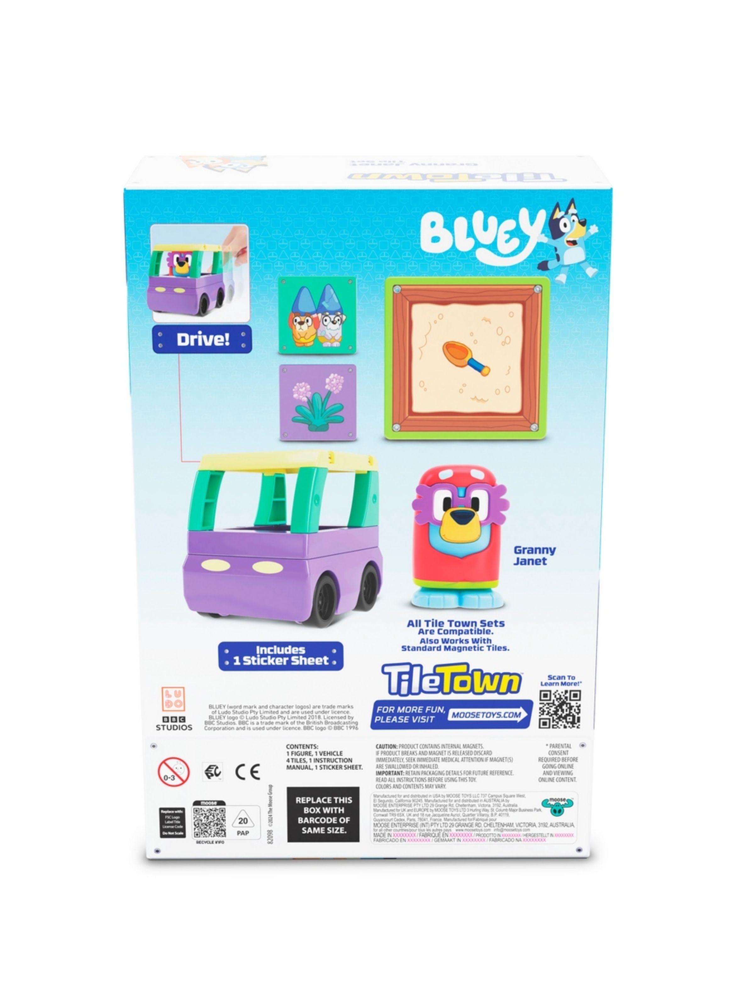 Bloques Construcción Magnéticos Bluey Tile Town-Granny Janet-3