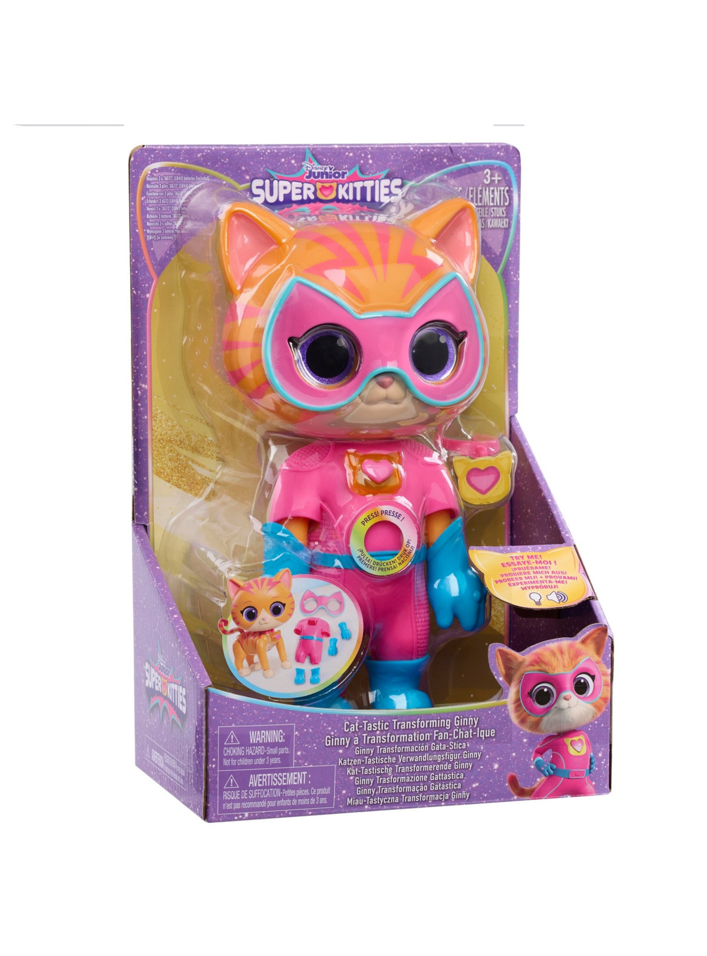 Super Kitties 22 cm transformable luces sonidos - Ginny-3