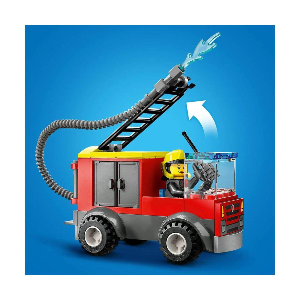 ESTACIÓN DE BOMBEROS Y CAMIÓN DE BOMBEROS LEGO CITY-5