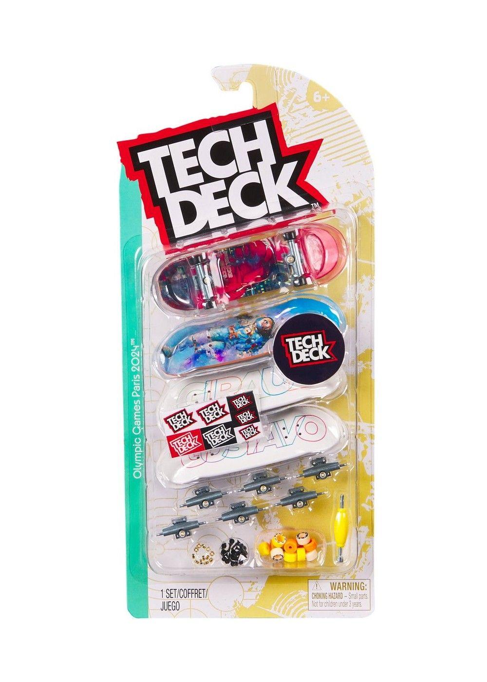 Mini skate Tech Deck pack 4 Felipe Gustavo Paris 2024-1