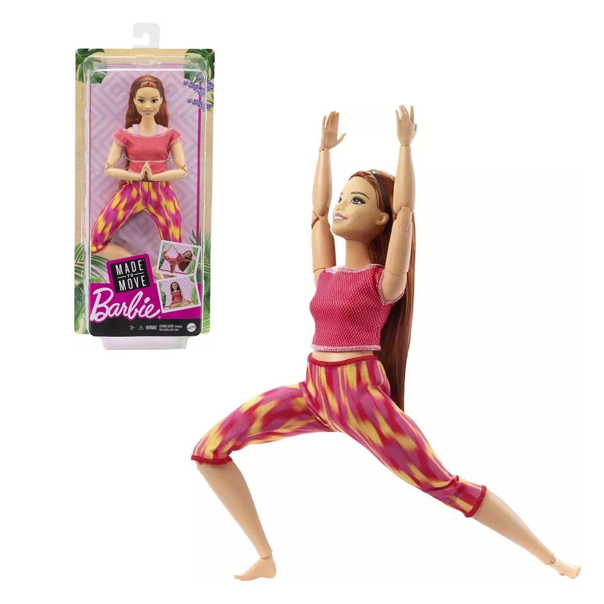 Barbie Movimientos Divertidos - Peliroja-0