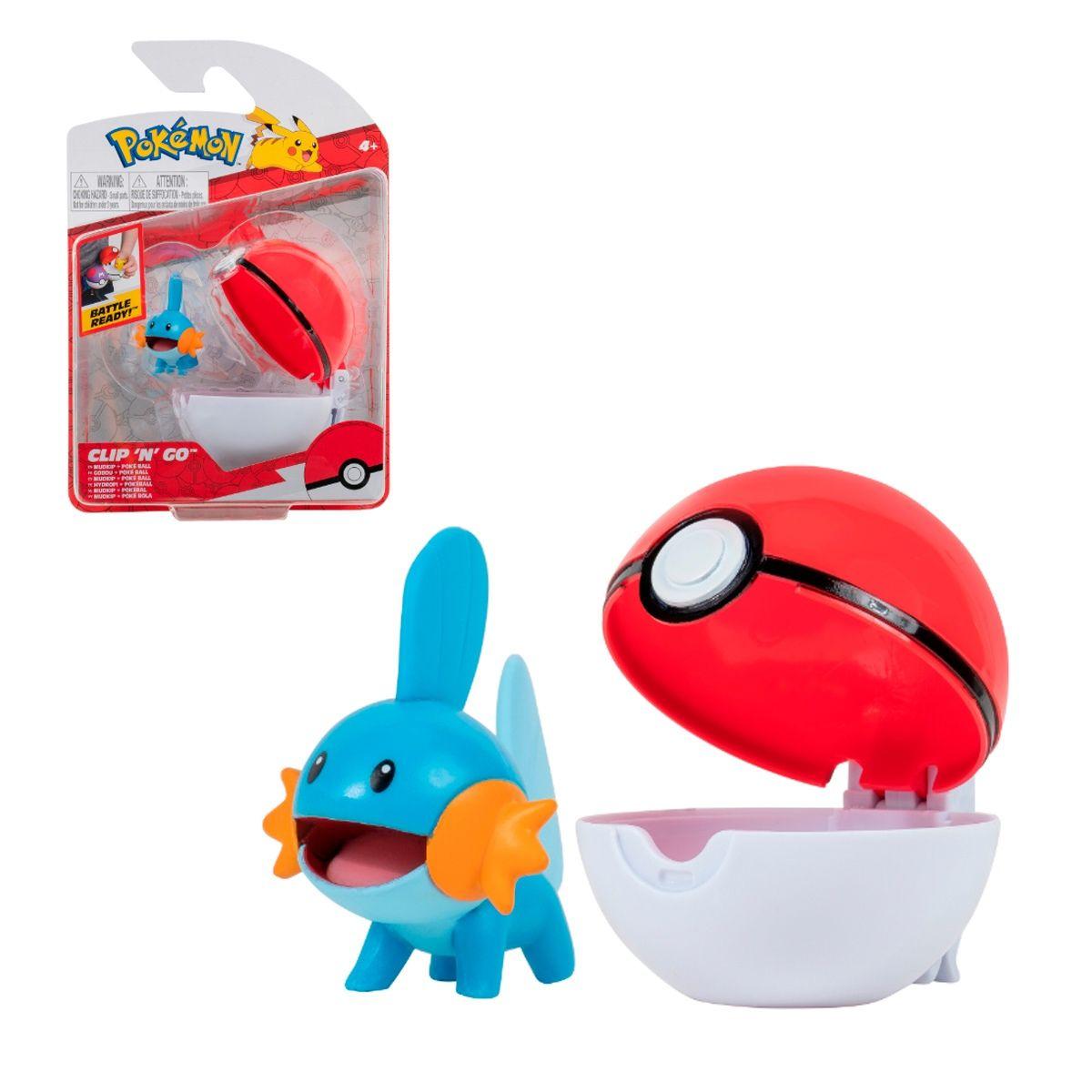 Pokebola Con Figura Pokemon - Mudkip + Poke Ball-0