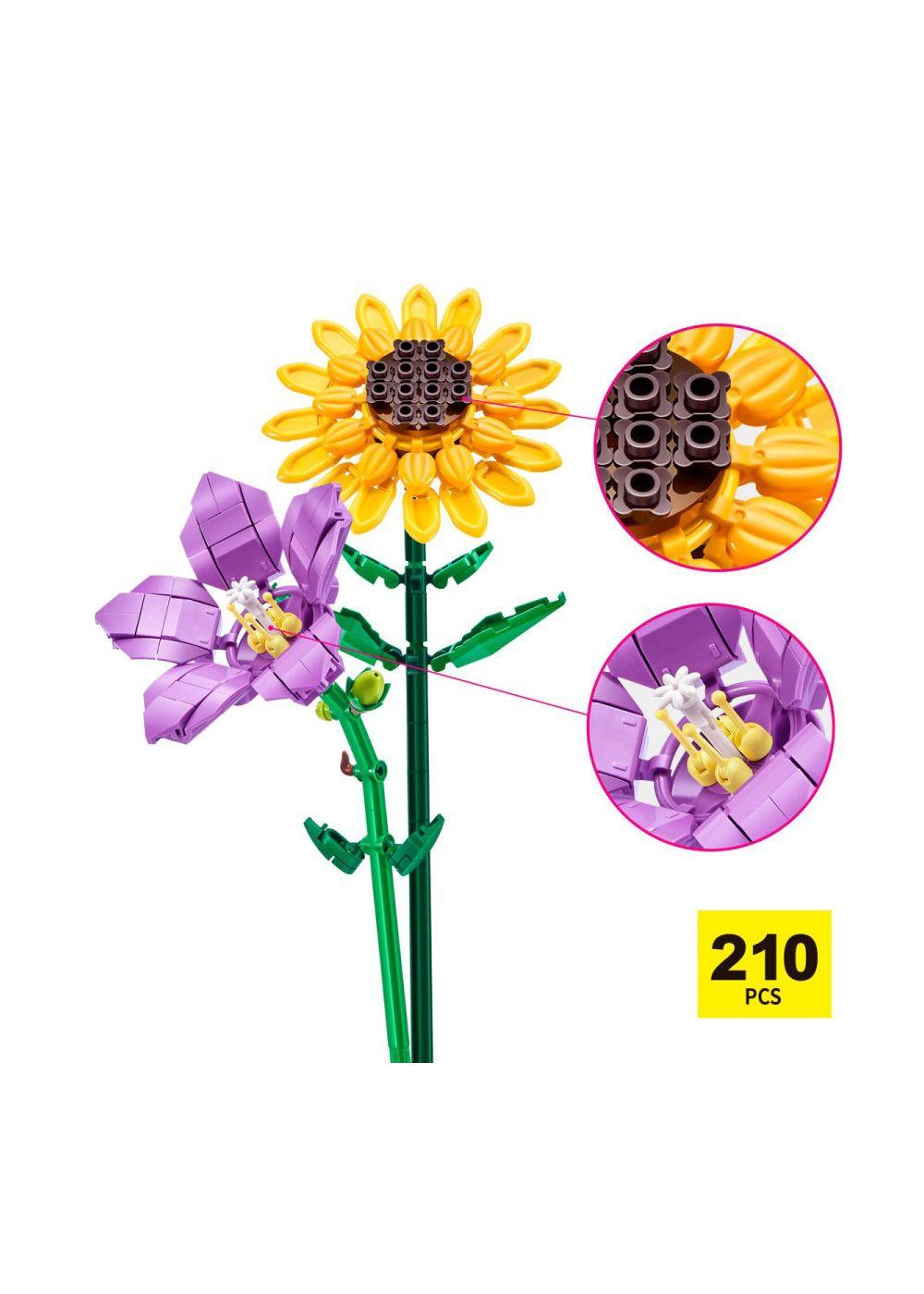 SET BLOQUES FLORES MAX - CON DIFERENTES MODELOS DE PIEZAS - PLATYCODON Y GIRASOL-5