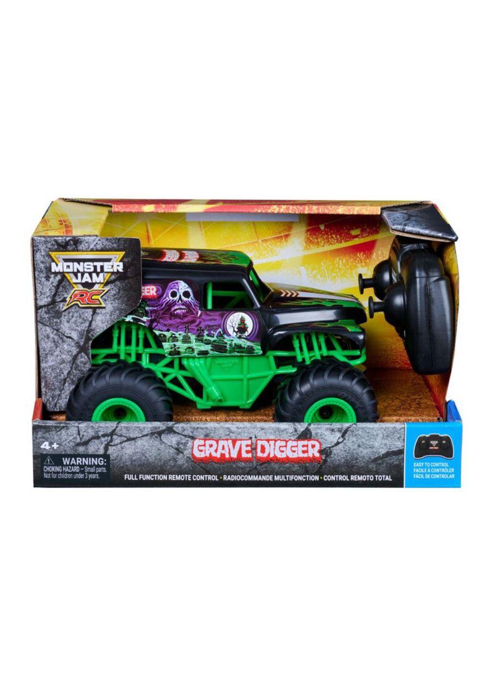 Spin Master Monster Jam RC Grave Digger 1:24 con Modo Choque Monster ...