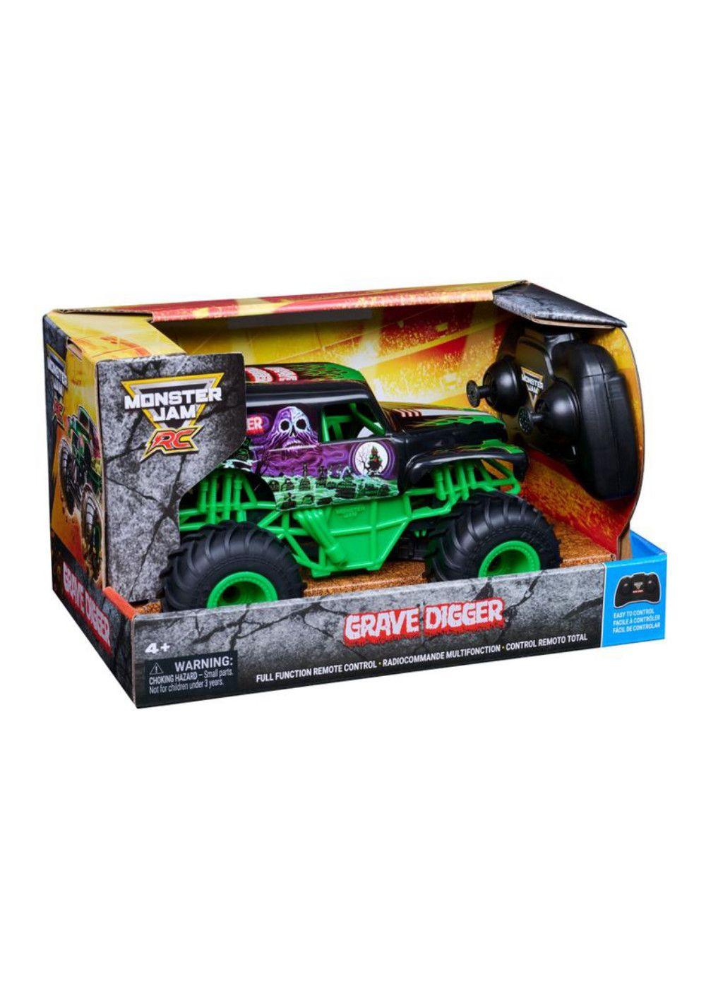 Spin Master Monster Jam RC Grave Digger 1:24 con Modo Choque Monster ...