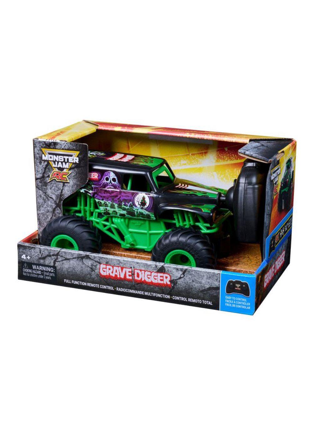 Spin Master Monster Jam RC Grave Digger 1:24 con Modo Choque Monster ...