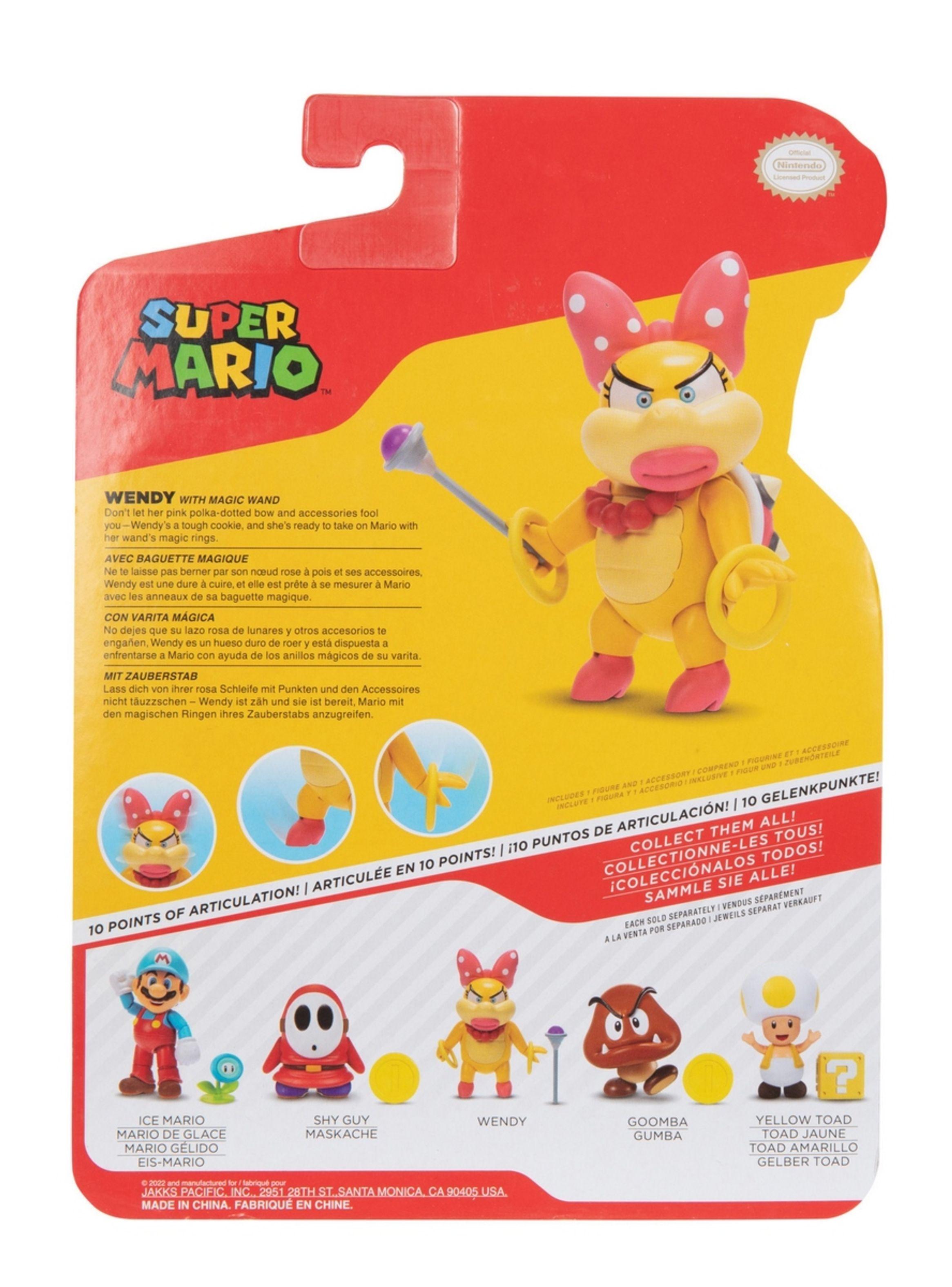 Figuras 10 cm super mario de nintendo - wendy-3