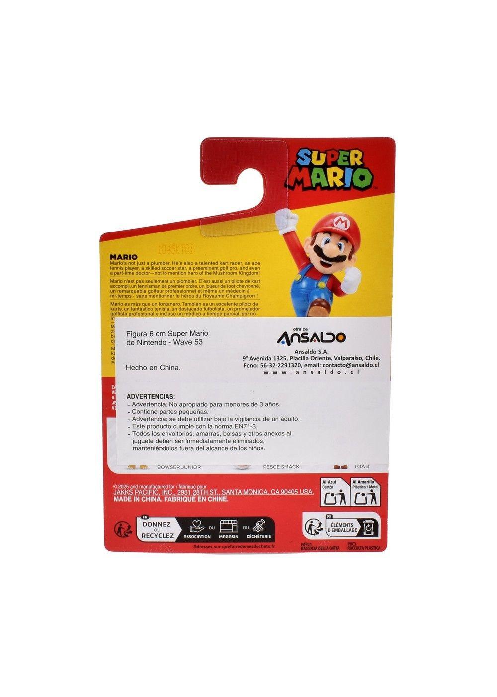 Figuras 6 Cm Super Mario De Nintendo Wave 53 - Mario-4