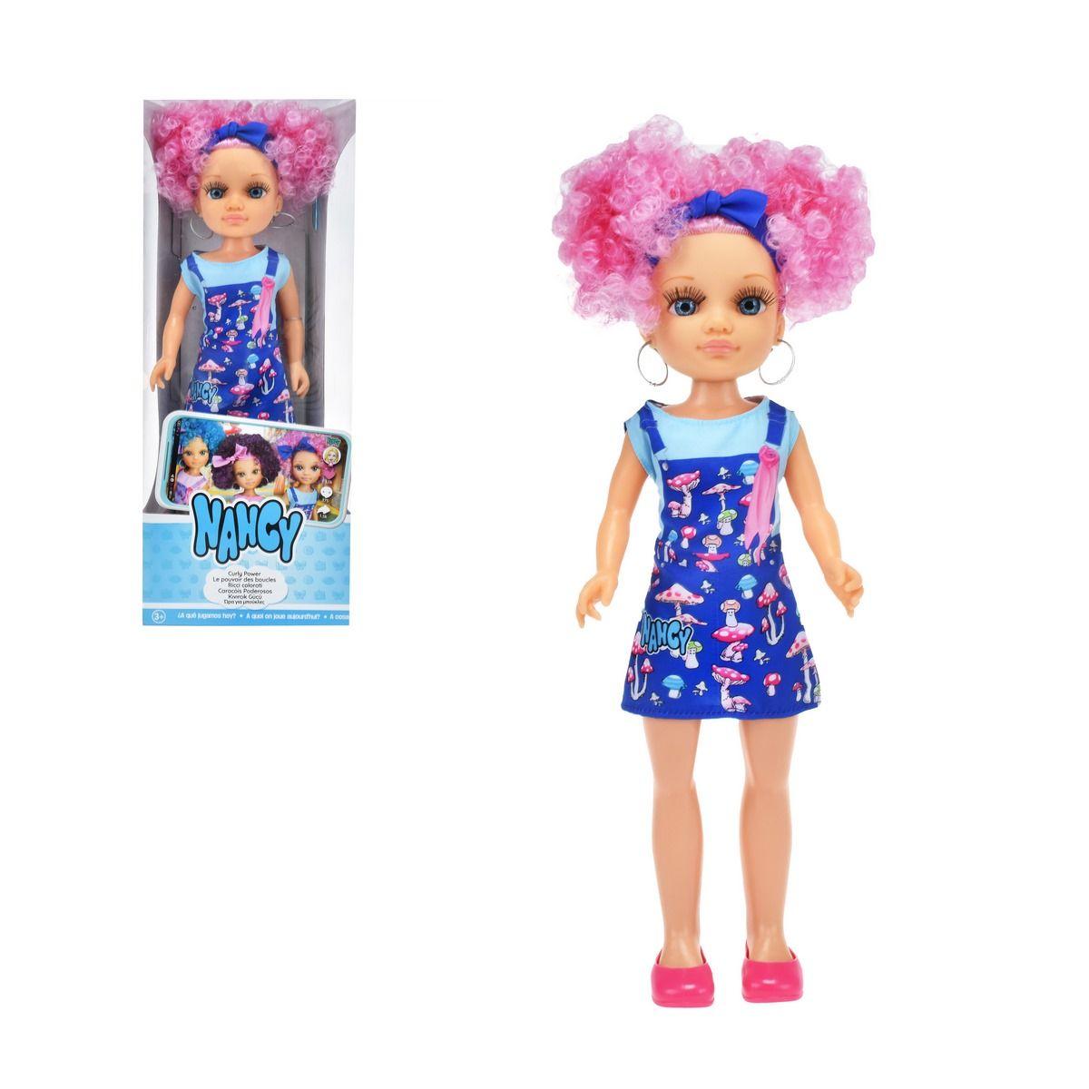 Muñeca Nancy Rulos De 43 Cms - Rosado-0