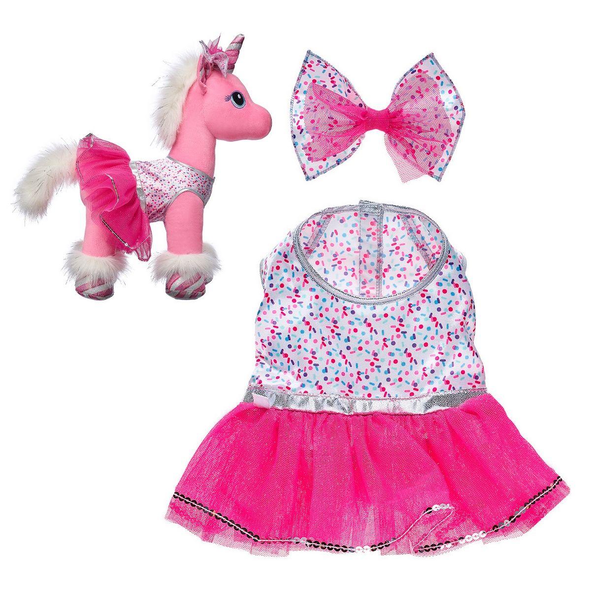 Vestido Unicornio Tul Rosa Con Print Dulces Build-A-Bear-0