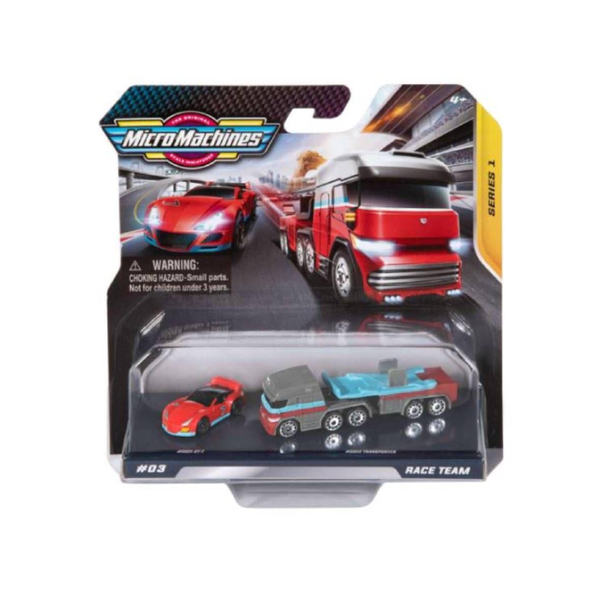Pack 2 A 3 Autos Micro Machines - Race Team-2