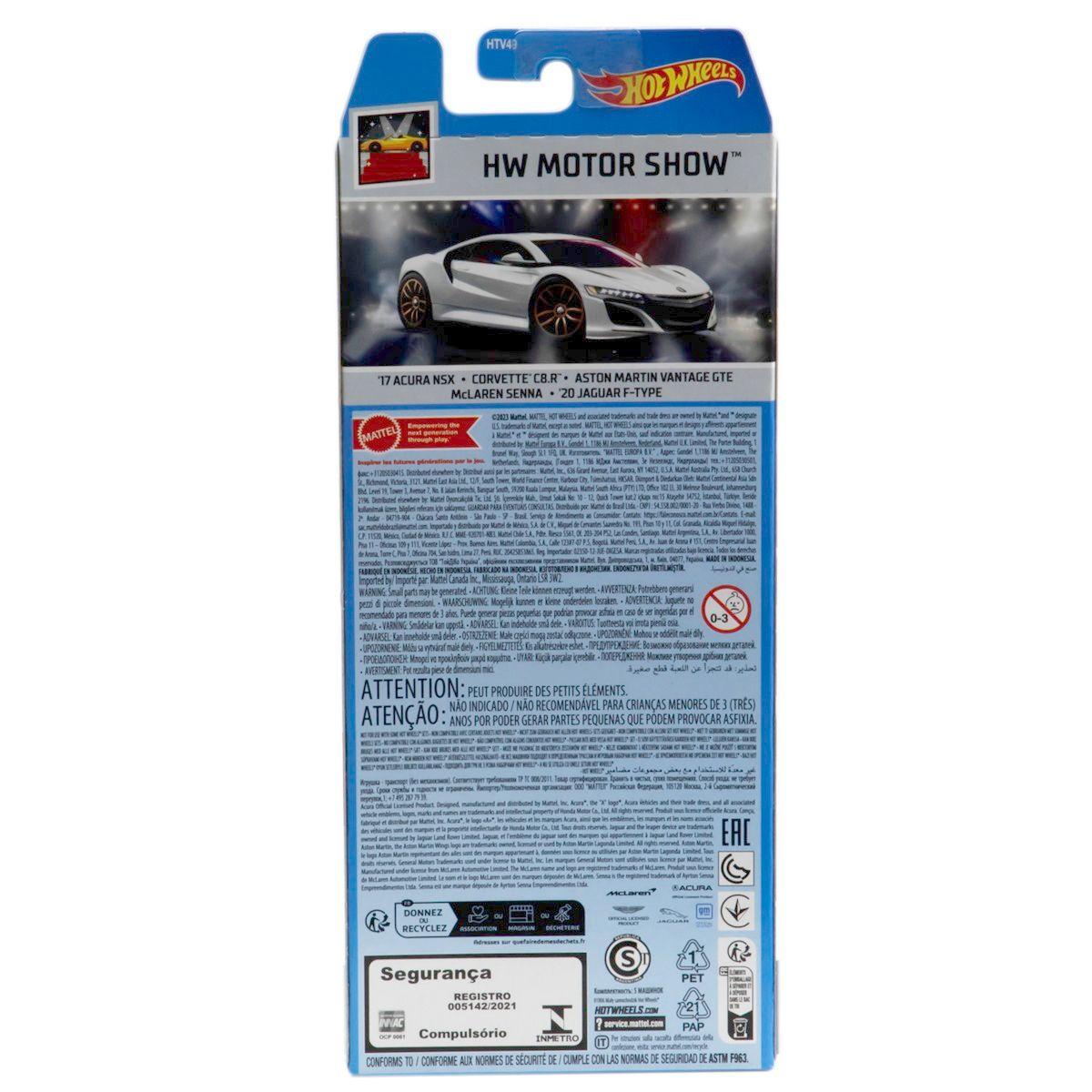 PACK 5 AUTOS BASICOS HOTWHEELS - HW MOTOR SHOW-2