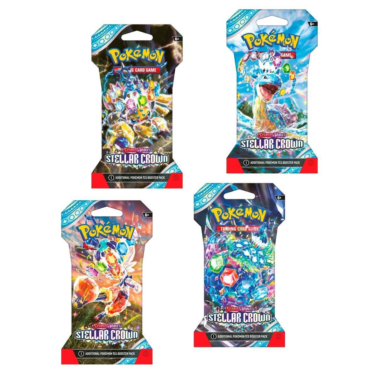 SCARLET & VIOLET – STELLAR CROWN – SLEEVED BOOSTER – INGLES-0