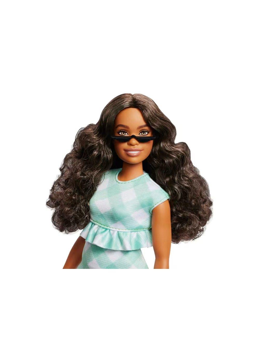 Barbie Fashionistas - 240 - Falda Y Blusa Verde + Lentes-3