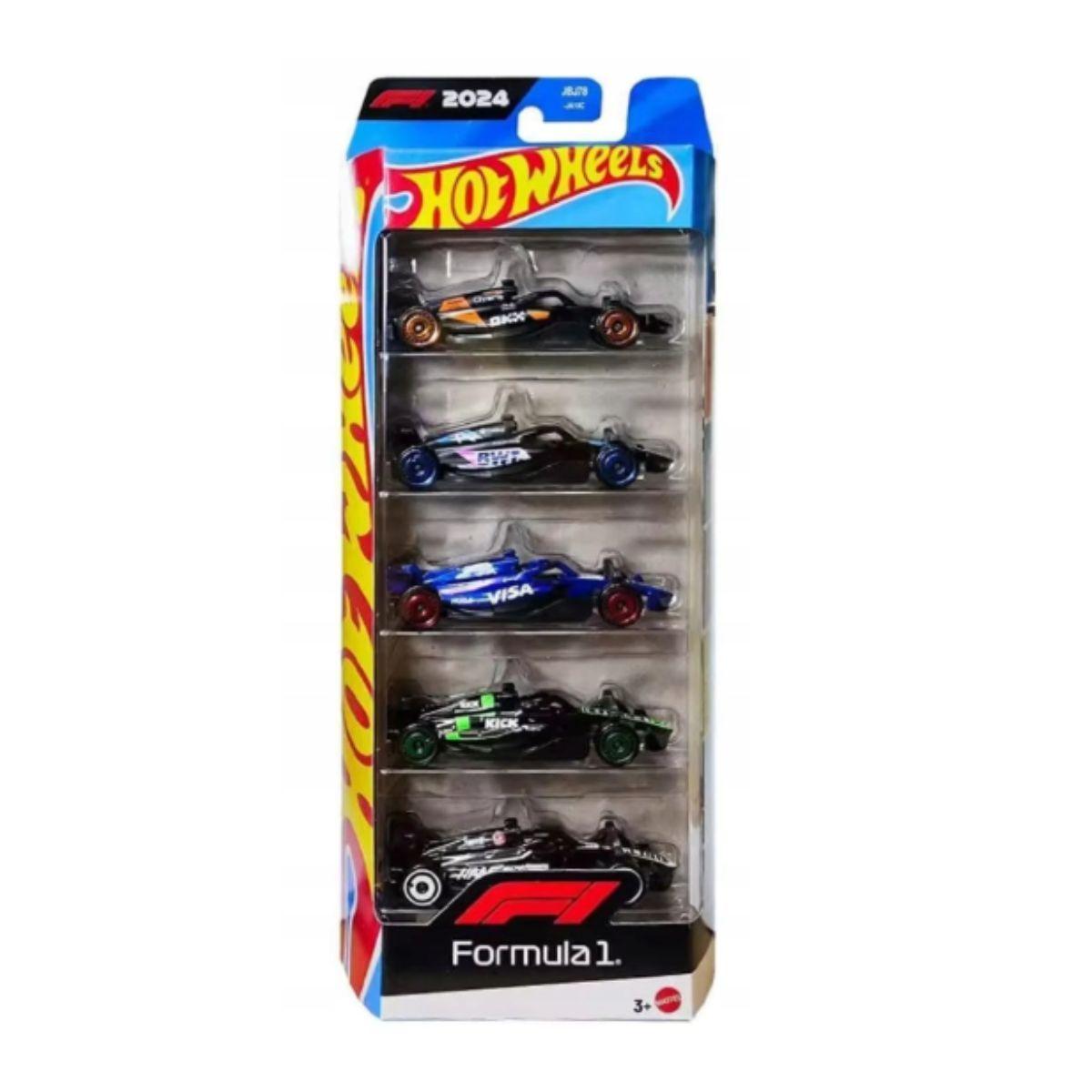 PACK 5 AUTOS BASICOS HOTWHEELS - FORMULA 1-1