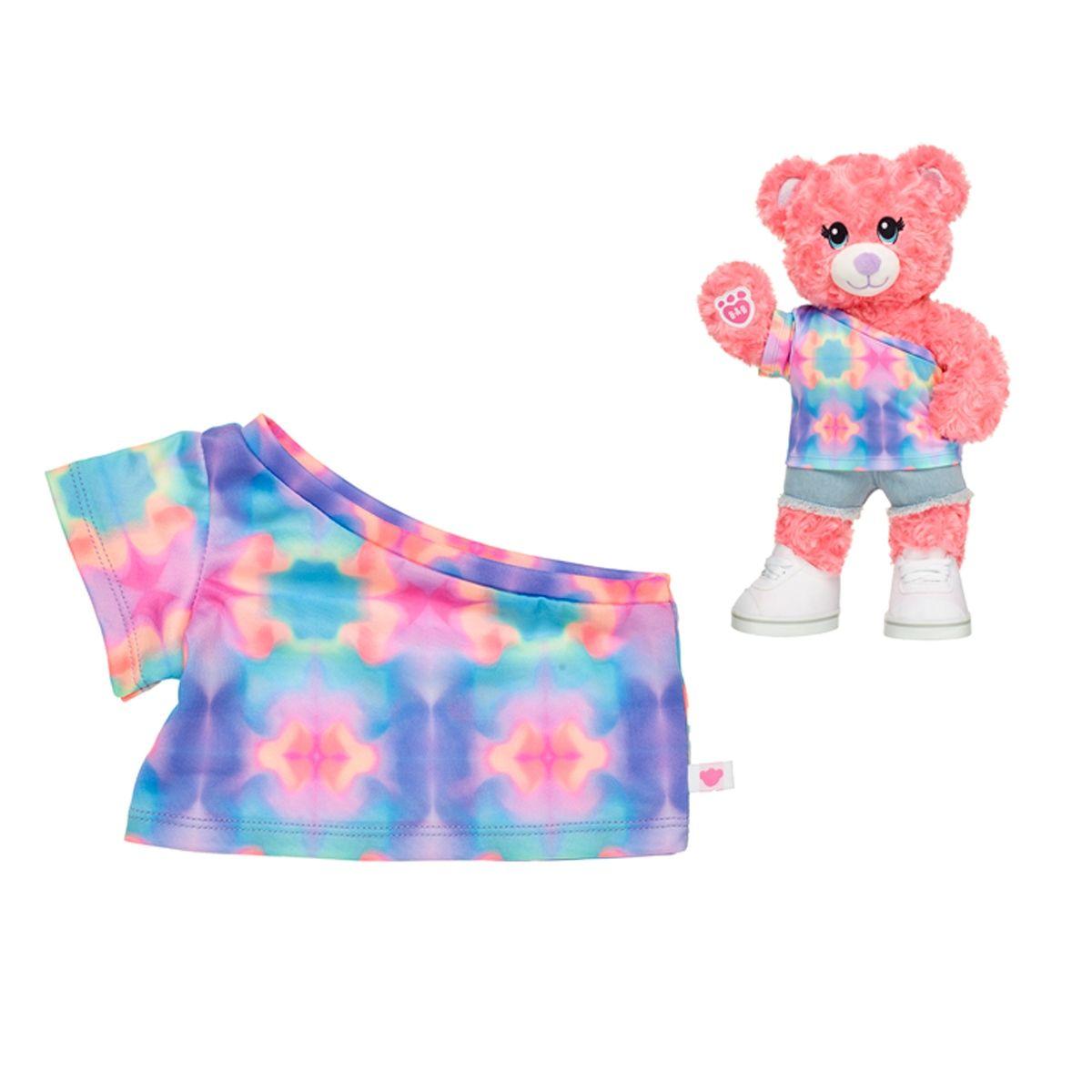 Polera Tie Dye Un Hombro Fluor Build-A-Bear-0
