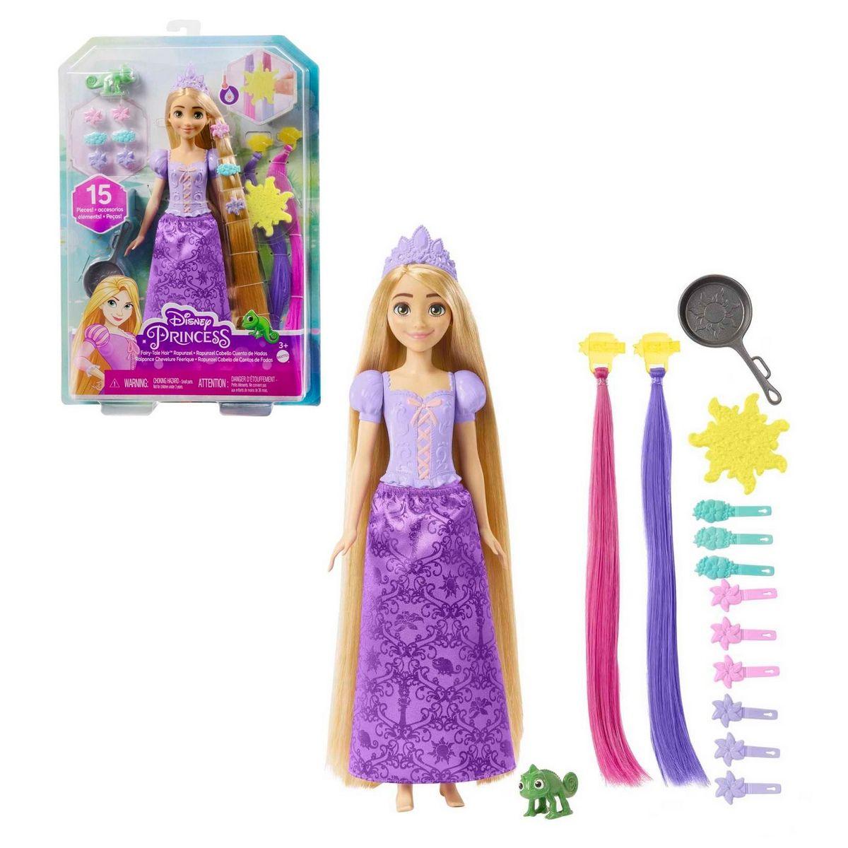 Disney Princesa Muñeca Rapunzel Cabello De Cuentos De Hadas-0